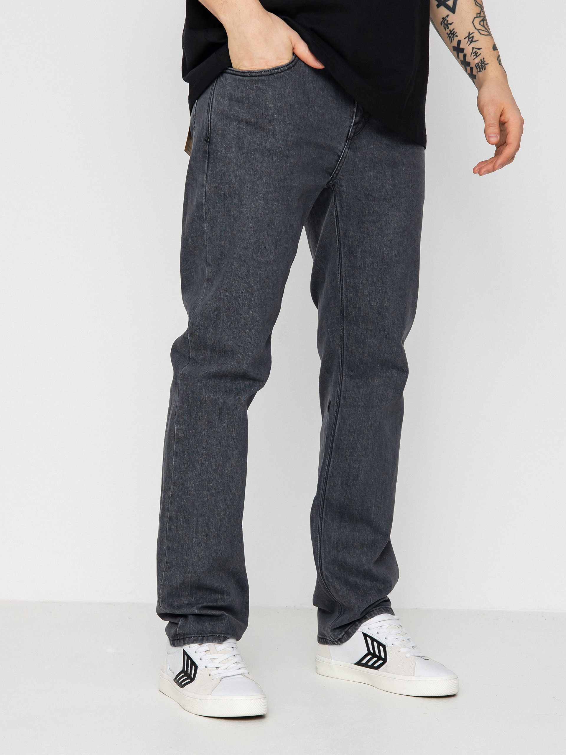 Volcom Solver Denim Kisnadrág (easy enzyme grey)