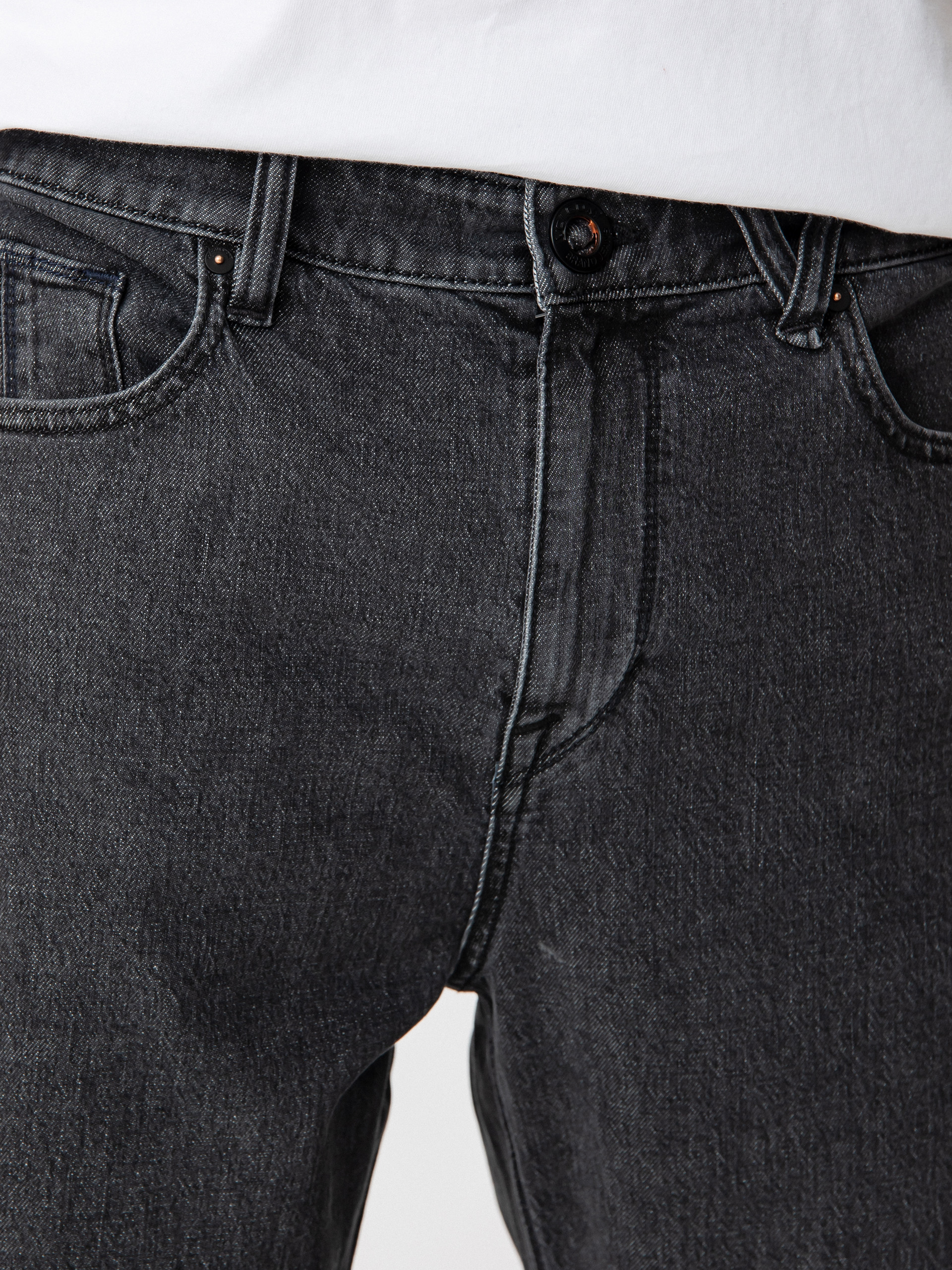 Volcom Nailer Denim Kisnadrág (stoney black)