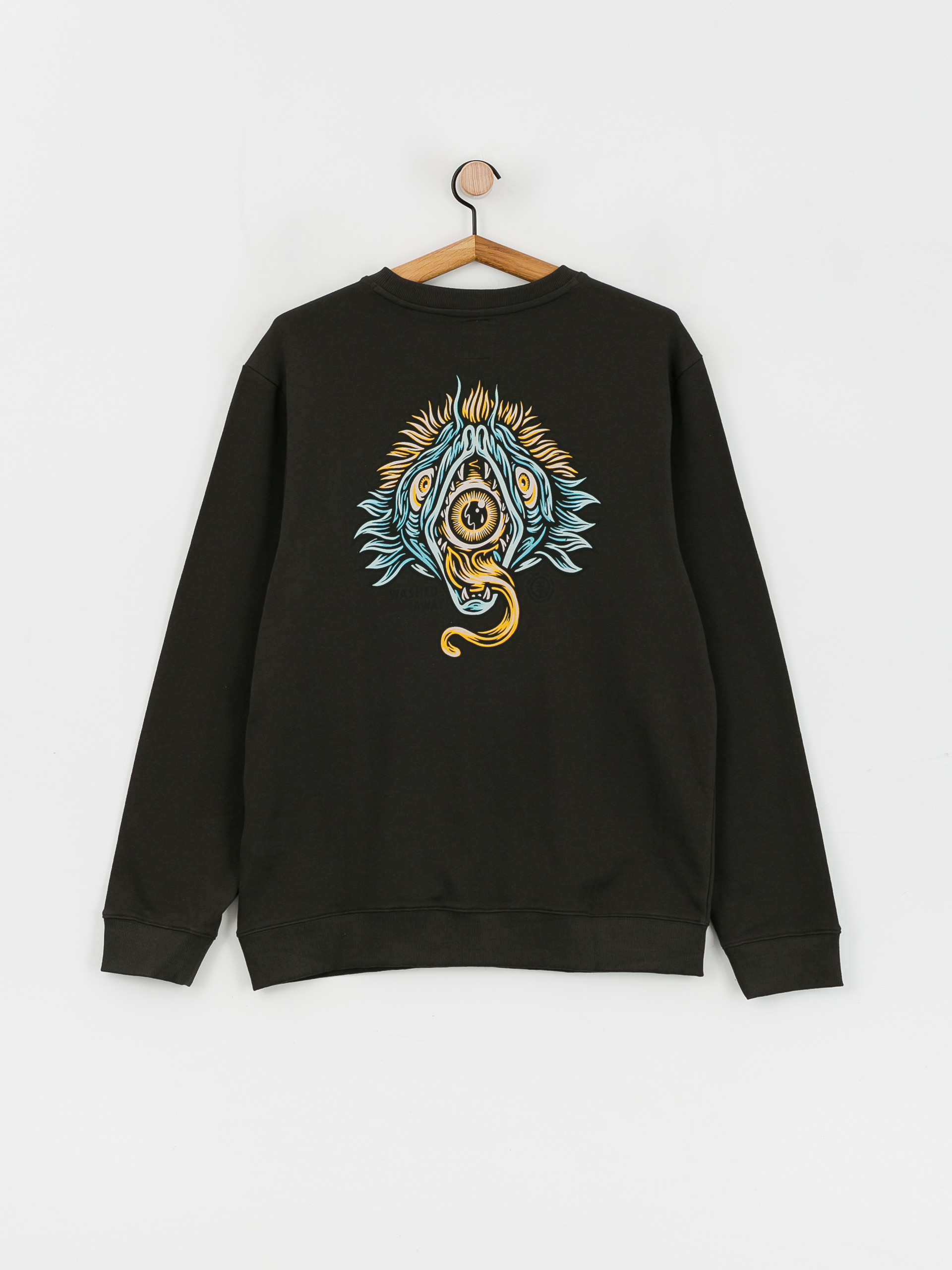 Element The Eye Crew Pulóver (off black)