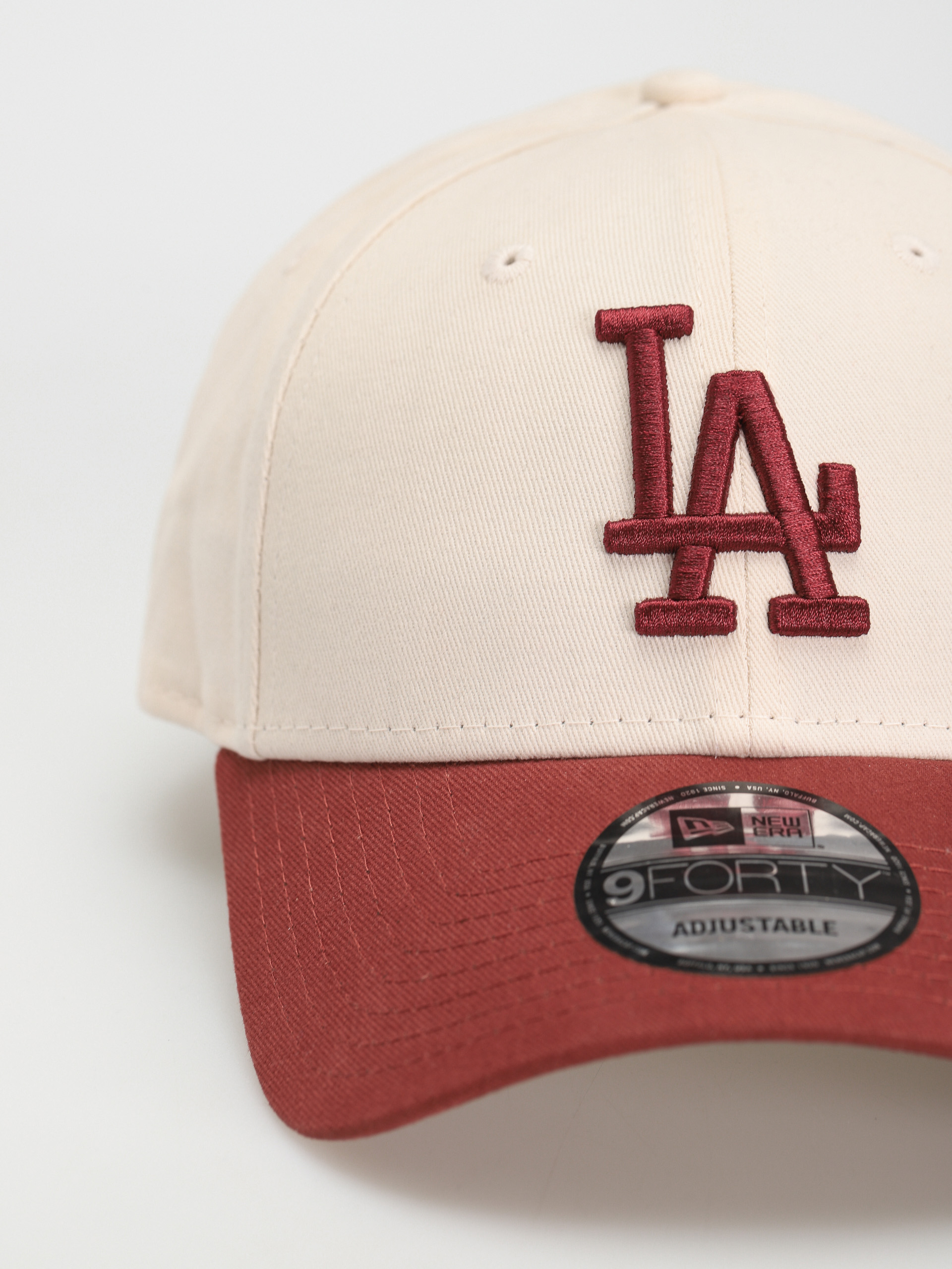 New Era MLB 9Forty Los Angeles Dodgers Baseball sapka (chalk/maroon)