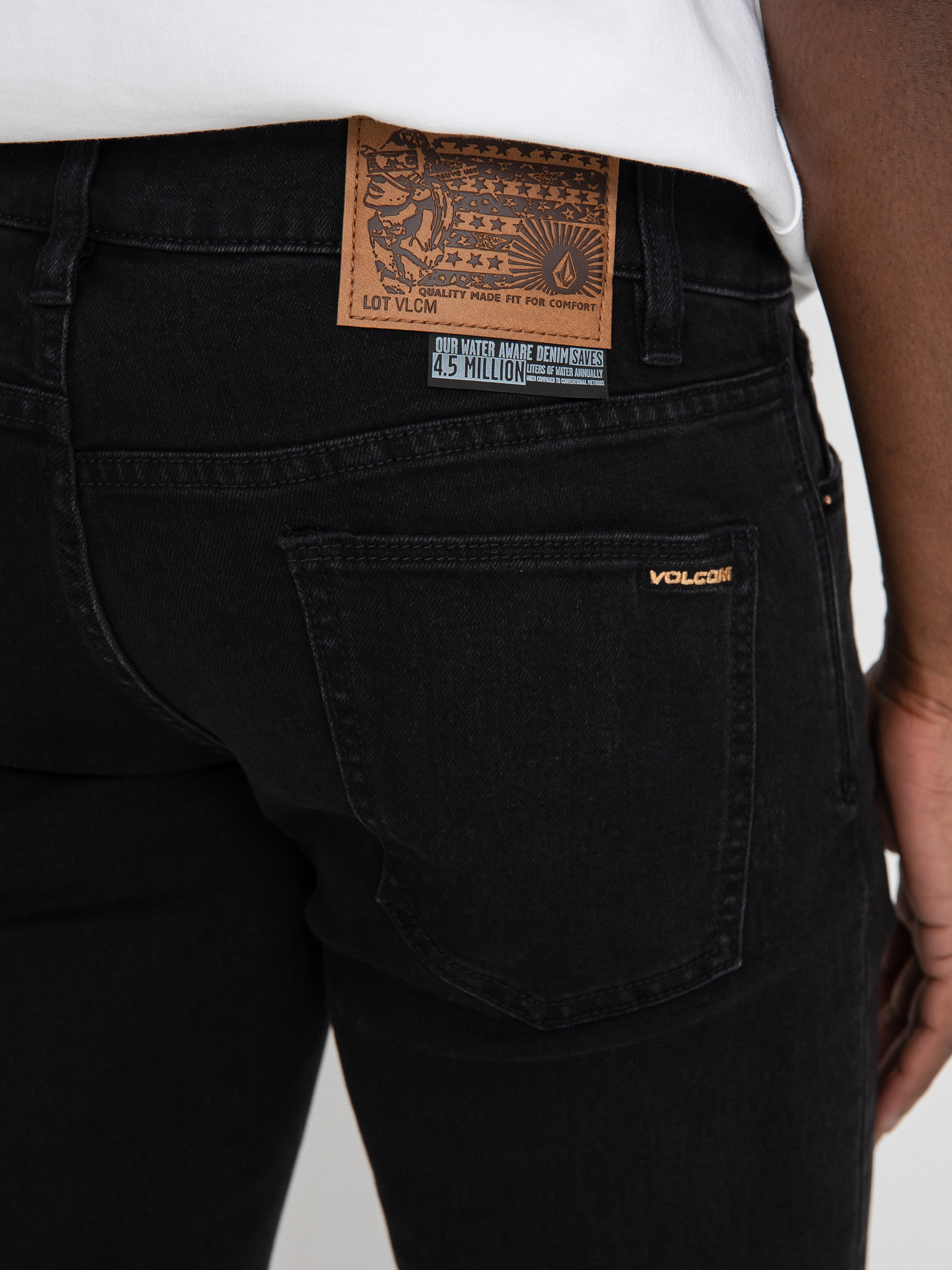 Volcom 2X4 Denim Kisnadrág (black out)