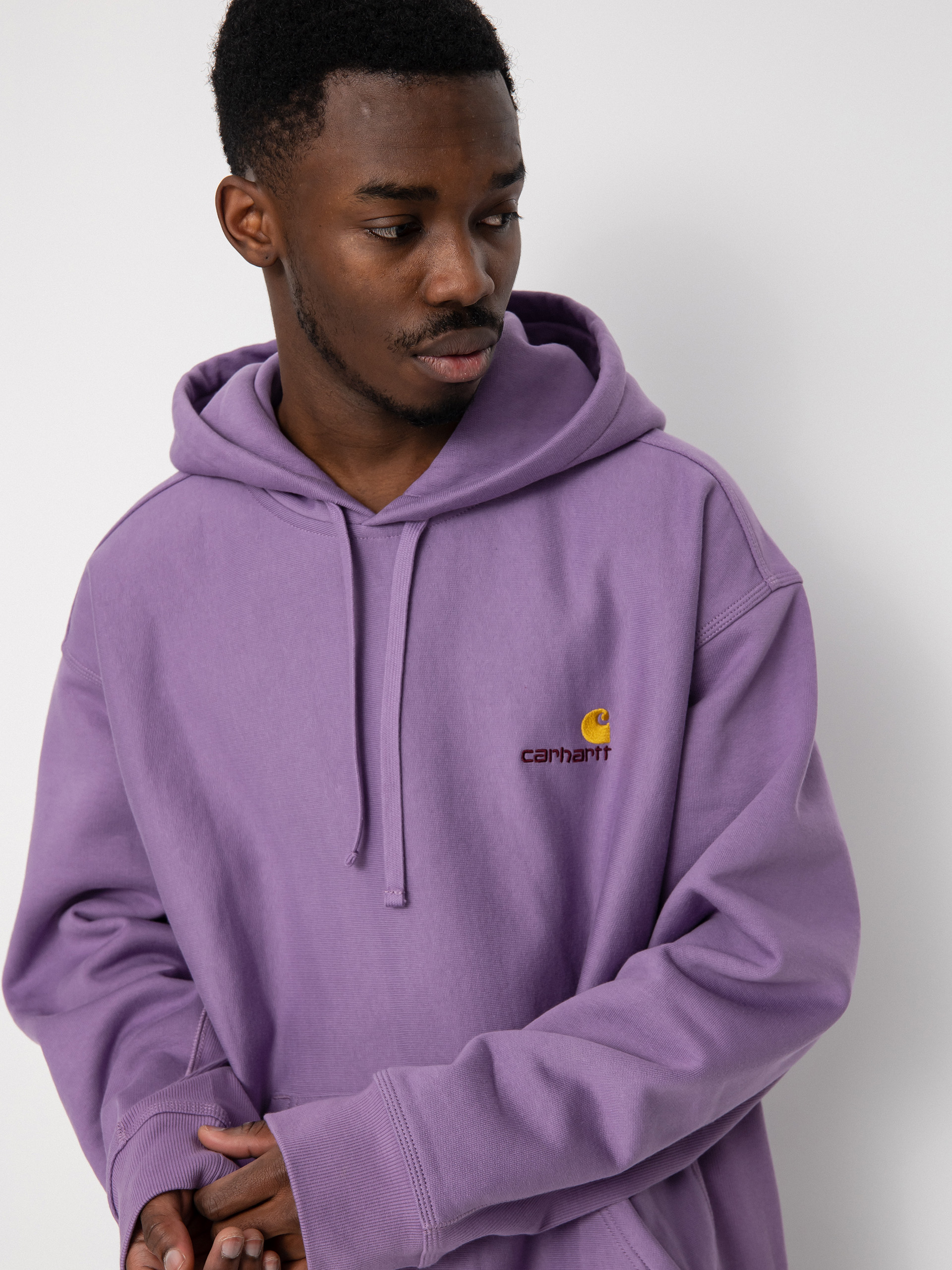 Carhartt WIP American Script HD Kapucnis pulóver (violanda)