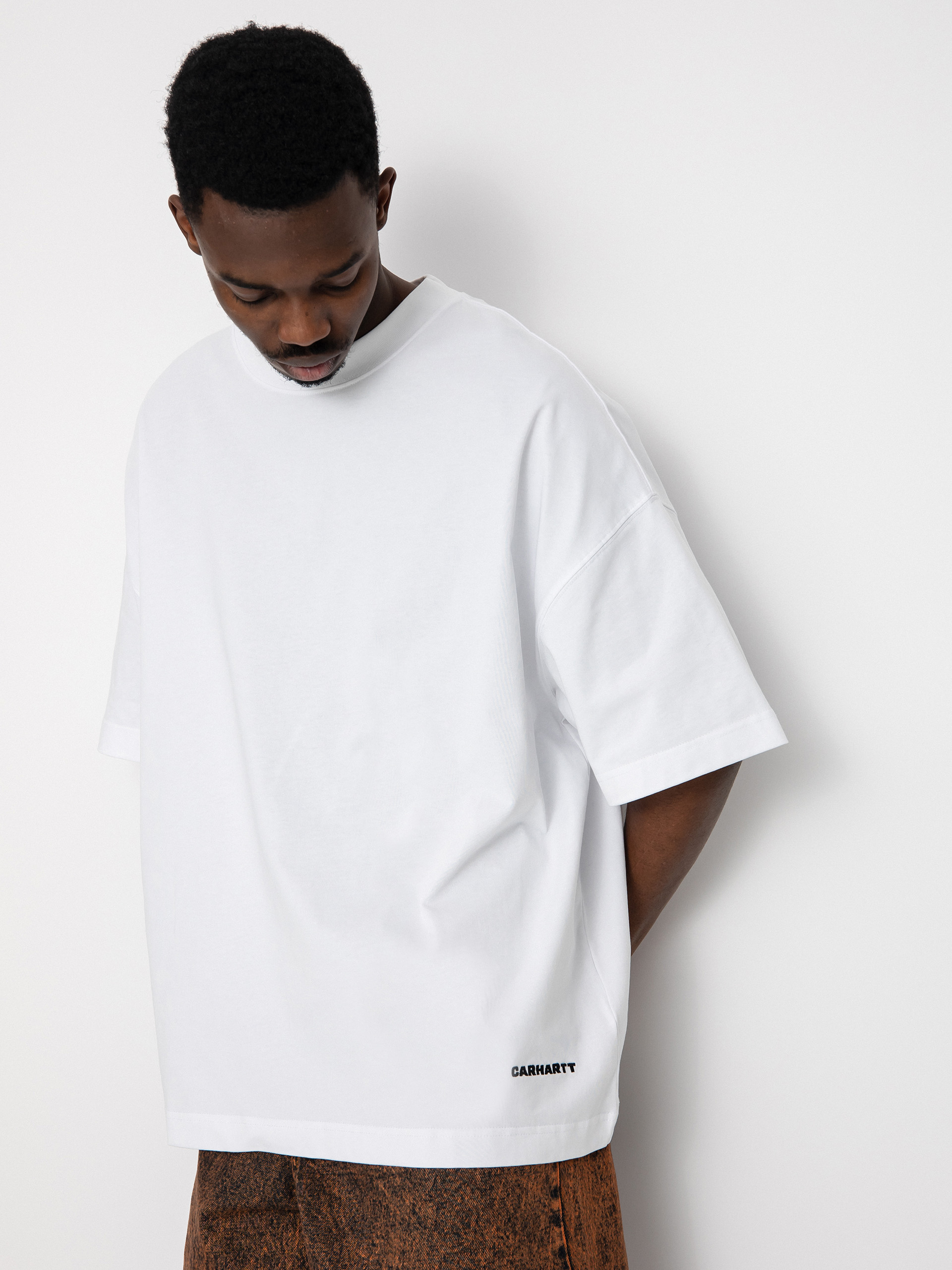 Carhartt WIP Link Script póló (white/black)