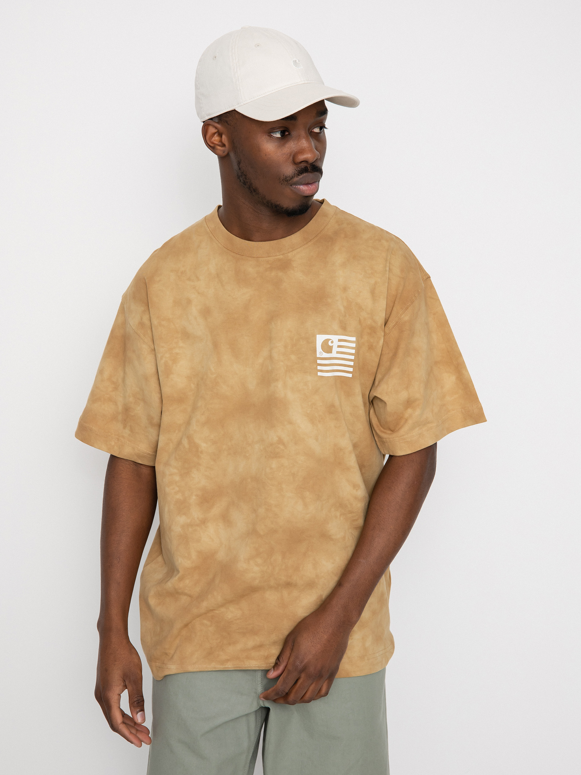 Carhartt WIP Chromo póló (dusty h brown chromo)