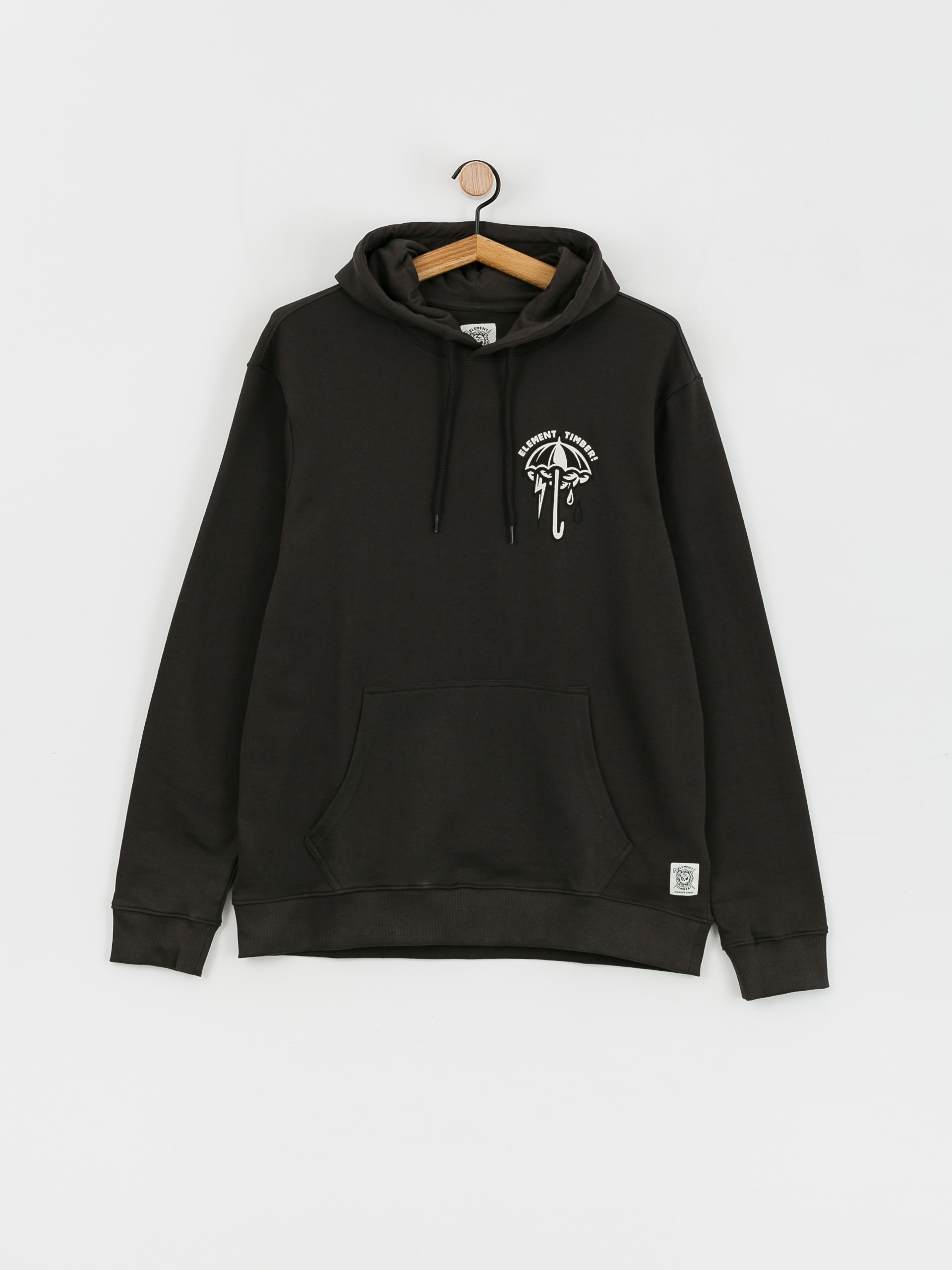 Element Angry Clouds HD Kapucnis pulóver (off black)