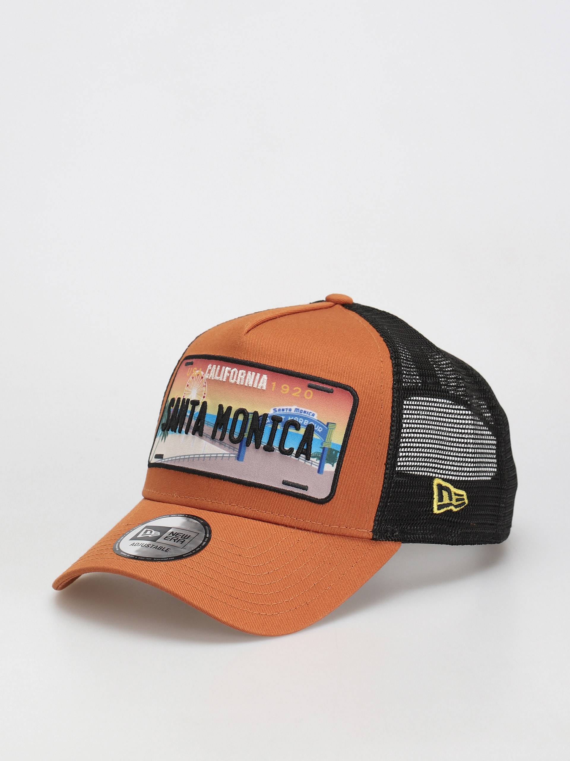 New Era License Plate Trucker Baseball sapka (orange)