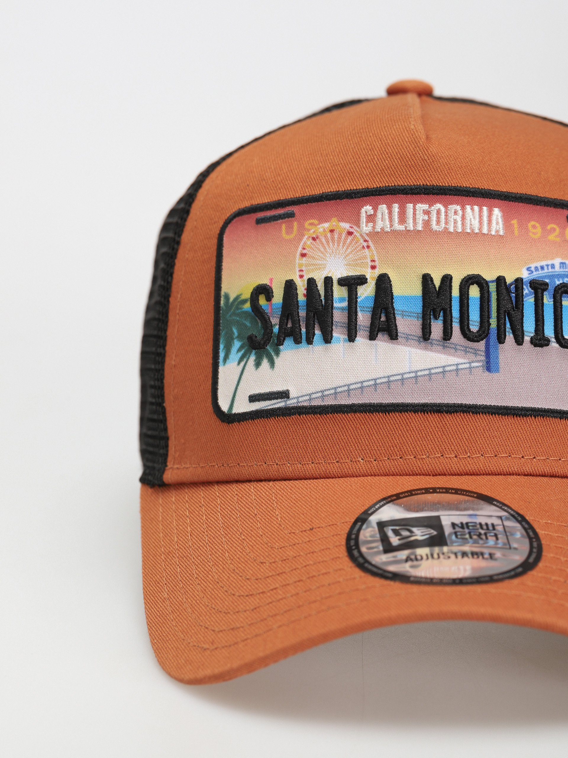 New Era License Plate Trucker Baseball sapka (orange)