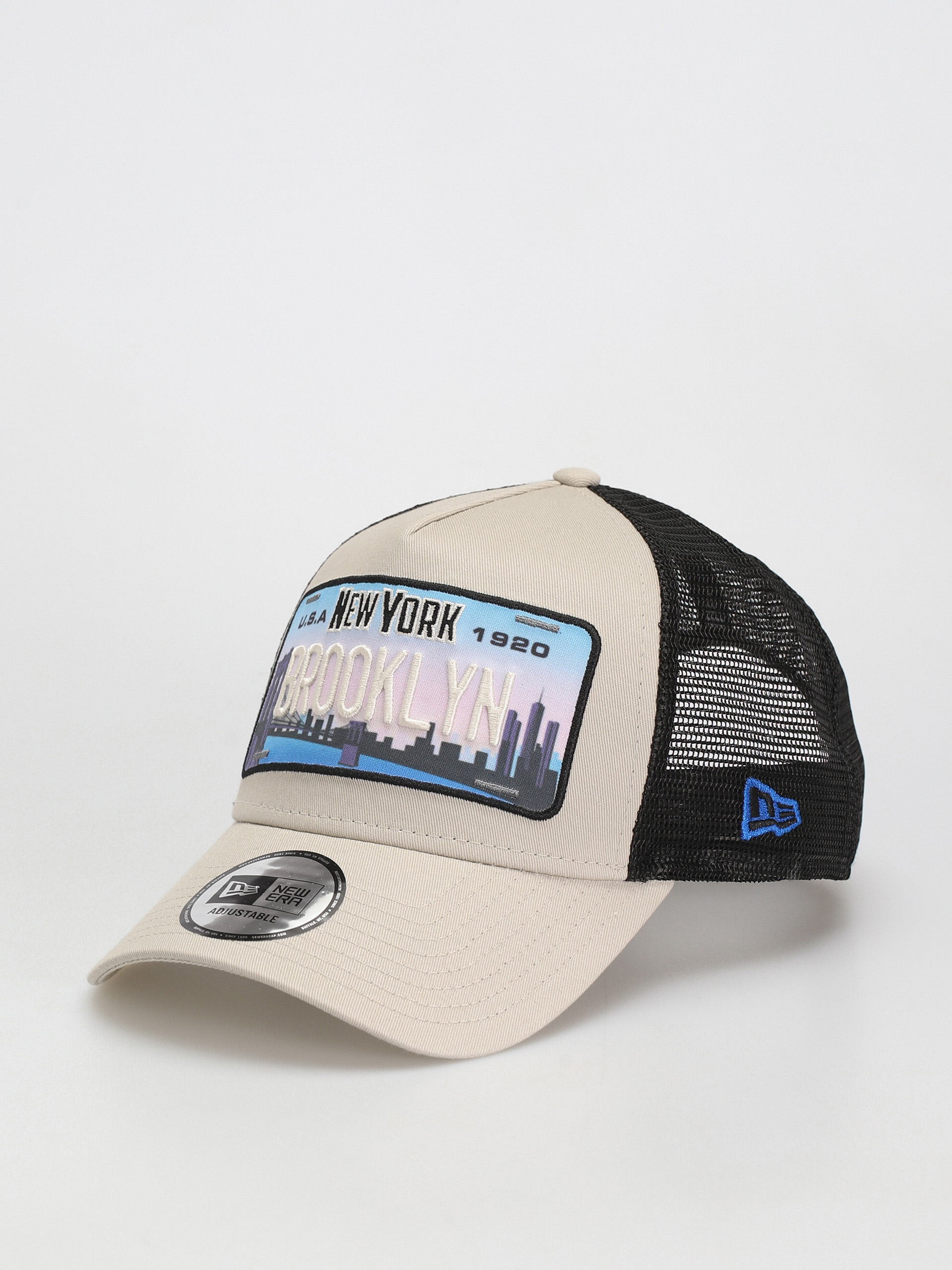 New Era License Plate Trucker Baseball sapka (stone)