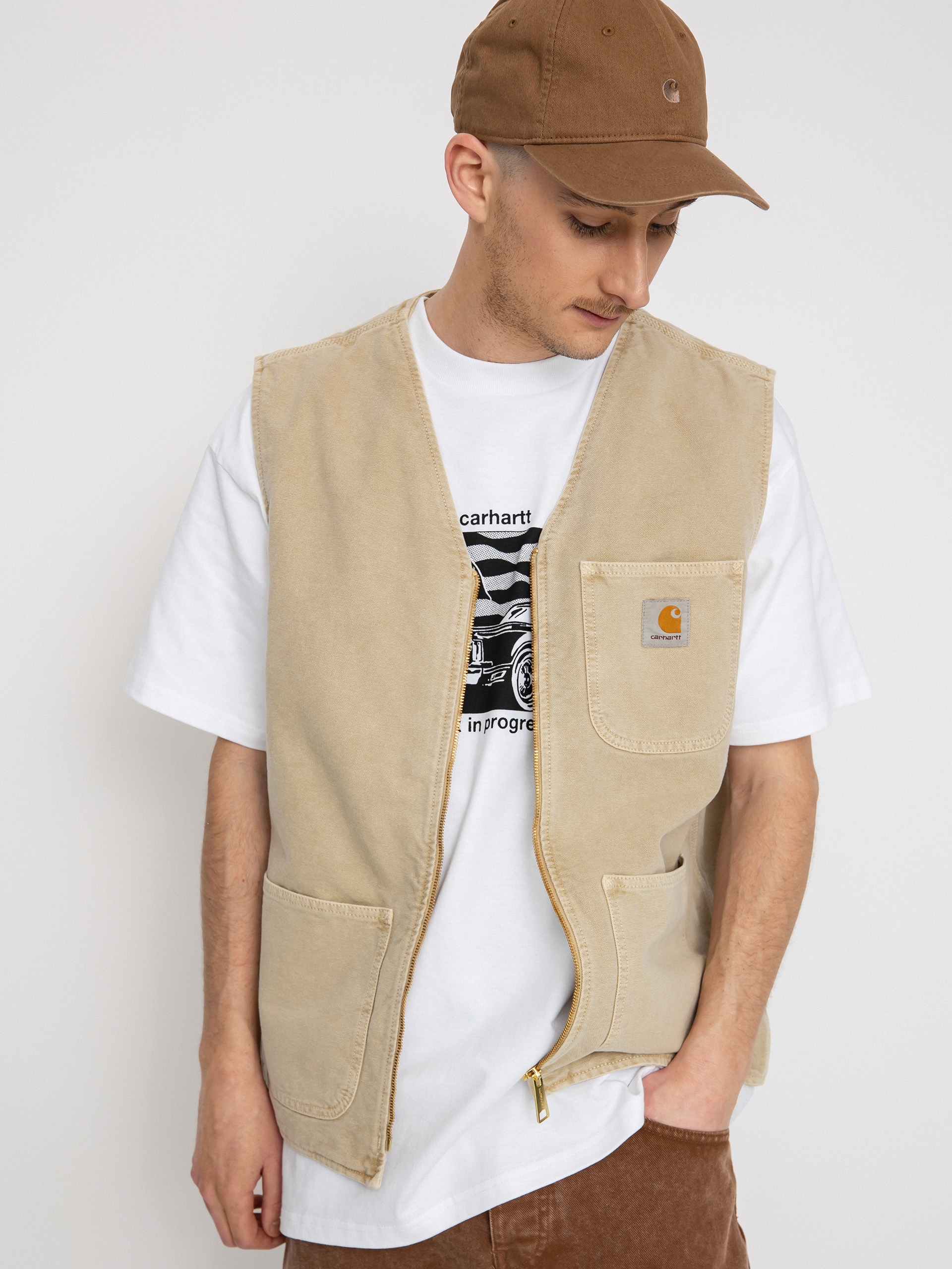 Carhartt WIP Arbor Mellény (dusty h brown)