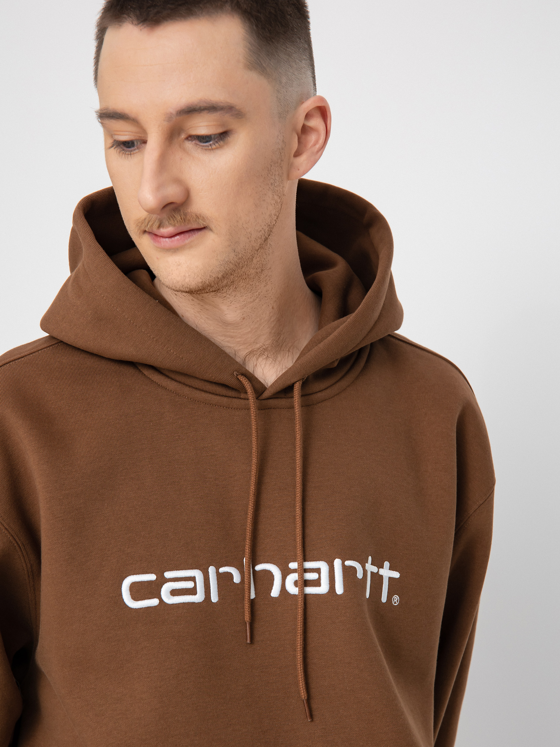 Carhartt WIP Carhartt HD Kapucnis pulóver (tamarind/white)