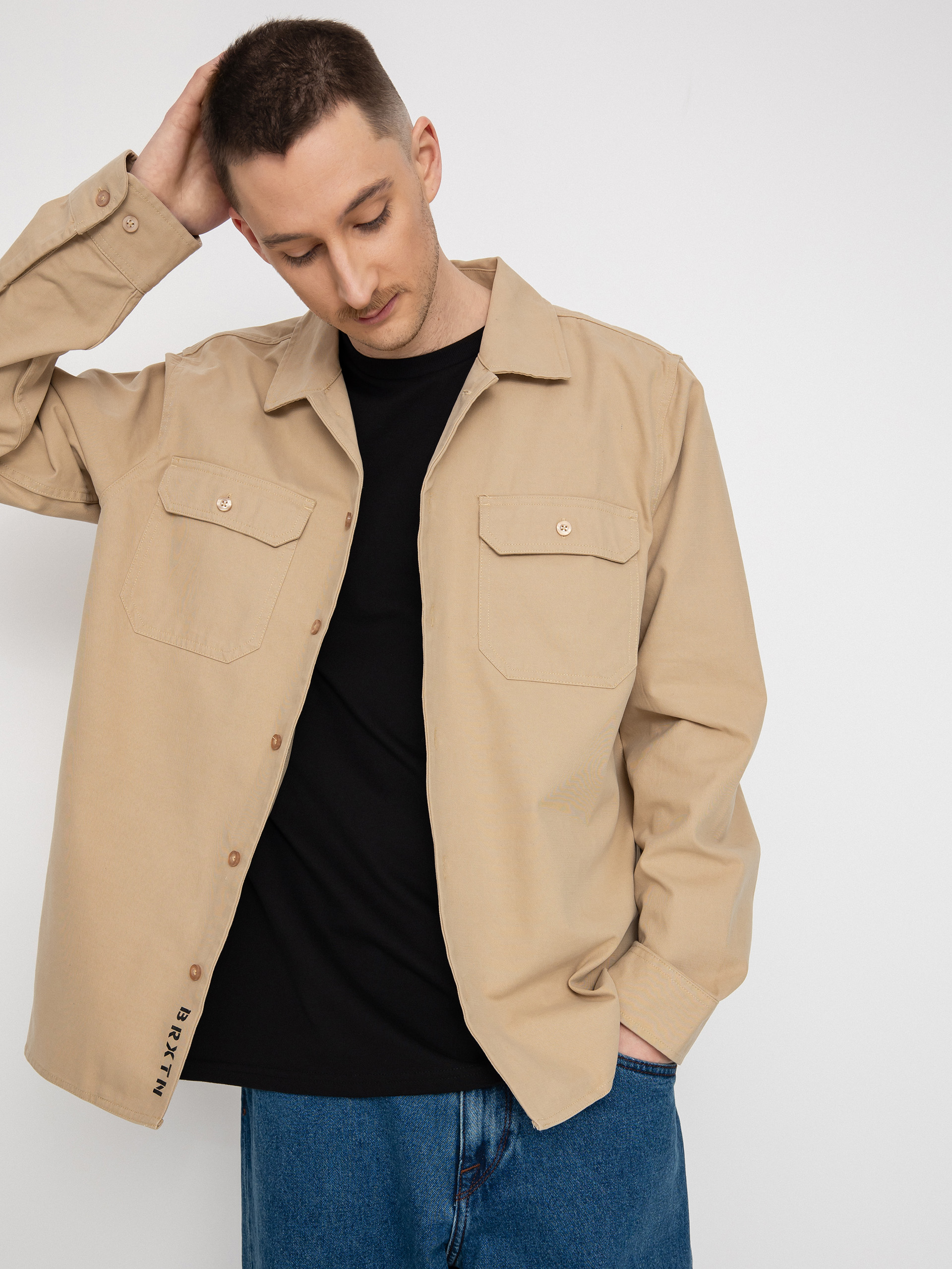 Brixton Bowery Surplus Overshirt Ls Ing (sand)
