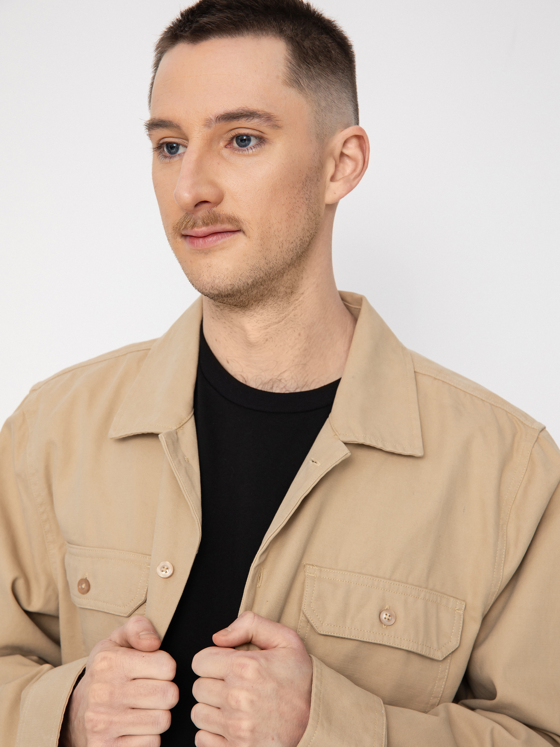Brixton Bowery Surplus Overshirt Ls Ing (sand)