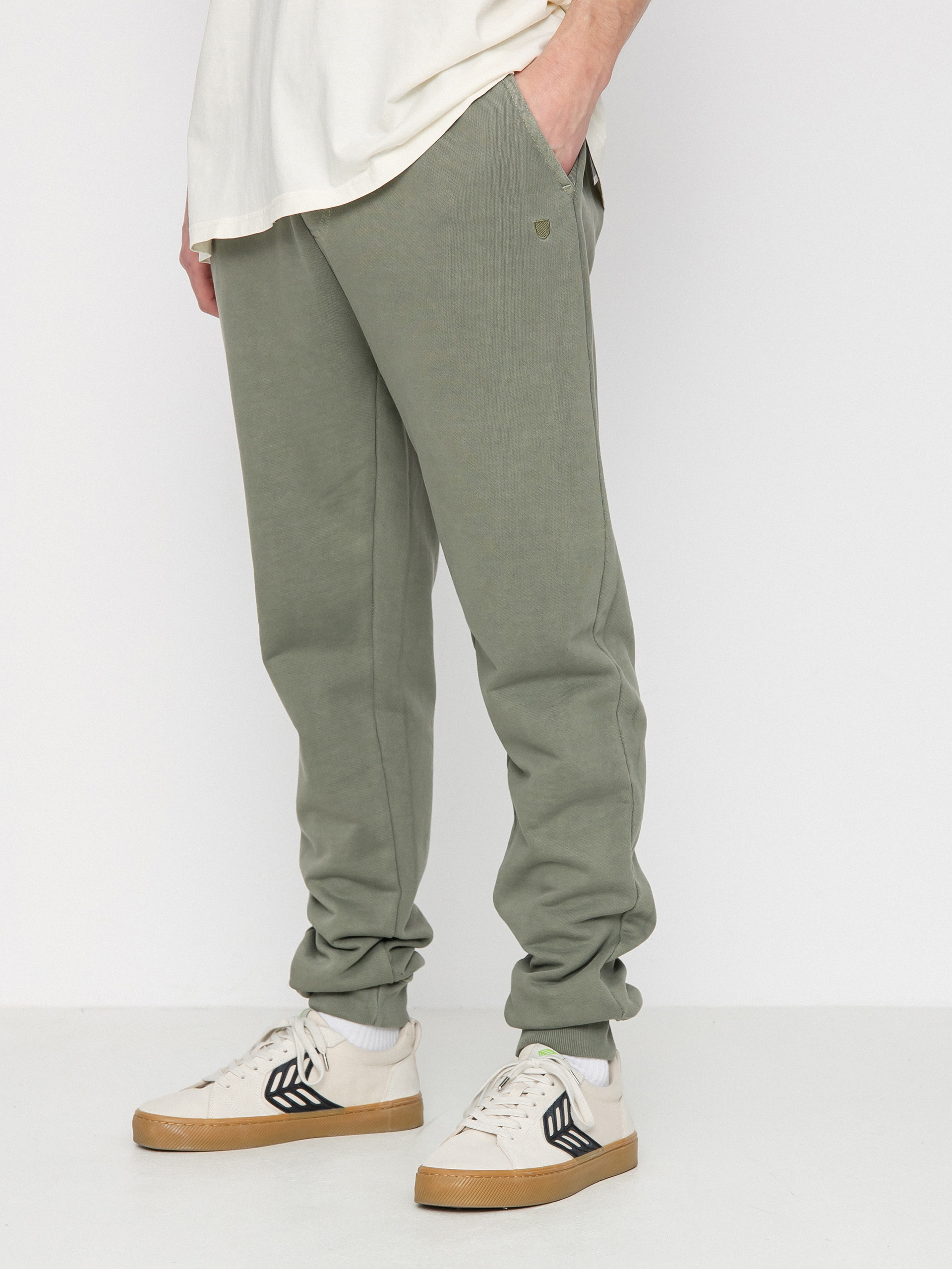 Brixton Vintage Reserve Jogger Kisnadrág (olive surplus vintage wash)