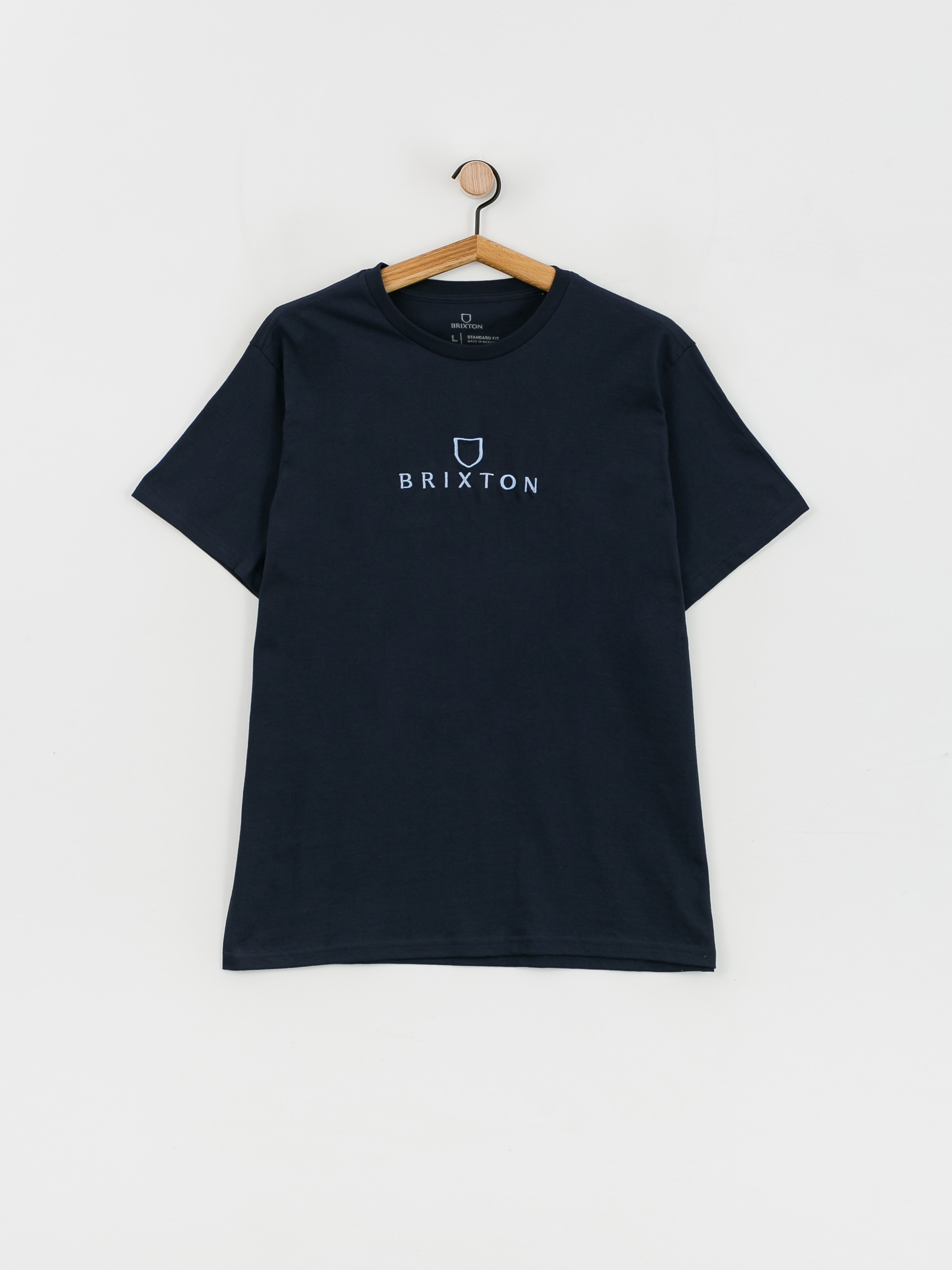 Brixton Alpha Thread póló (washed navy/pacific blue)