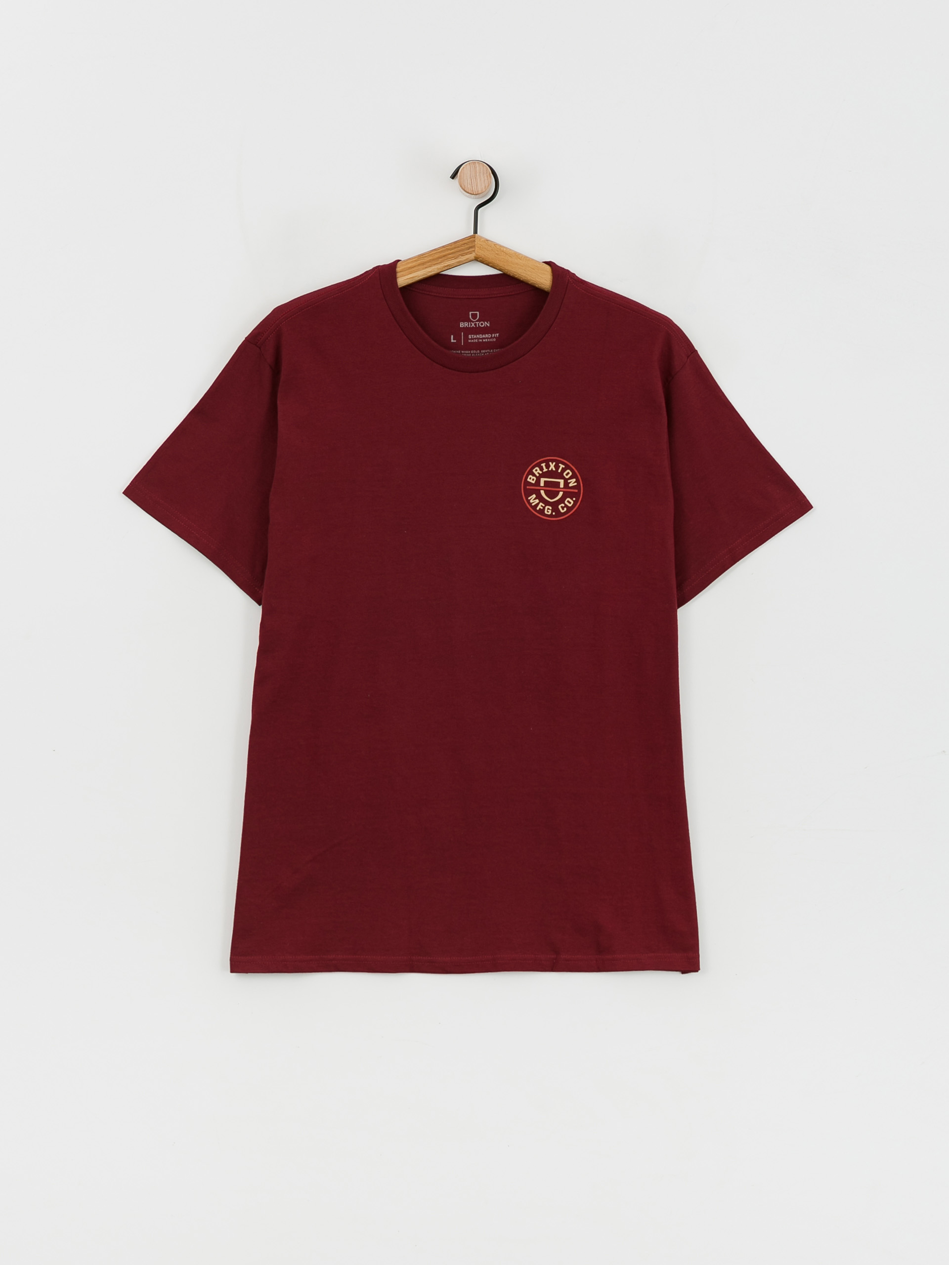 Brixton Crest II póló (island berry/straw/burnt red)