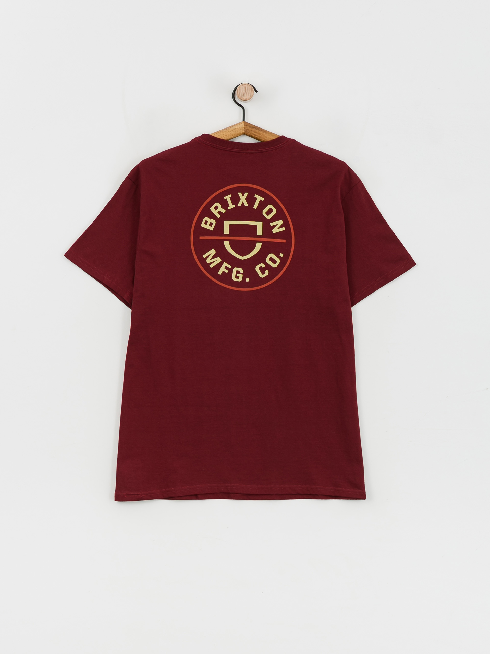 Brixton Crest II póló (island berry/straw/burnt red)