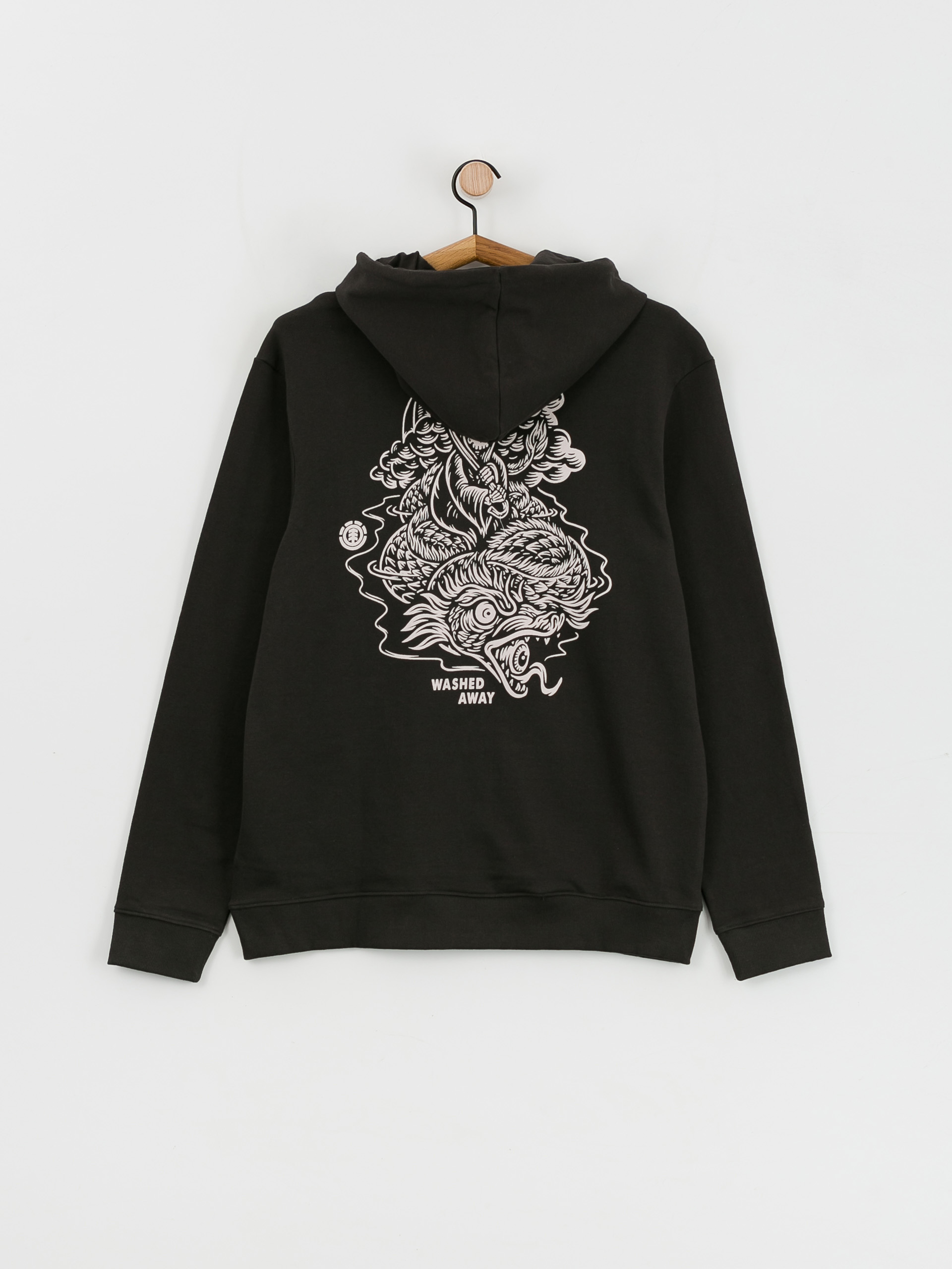 Element Passenger HD Kapucnis pulóver (off black)