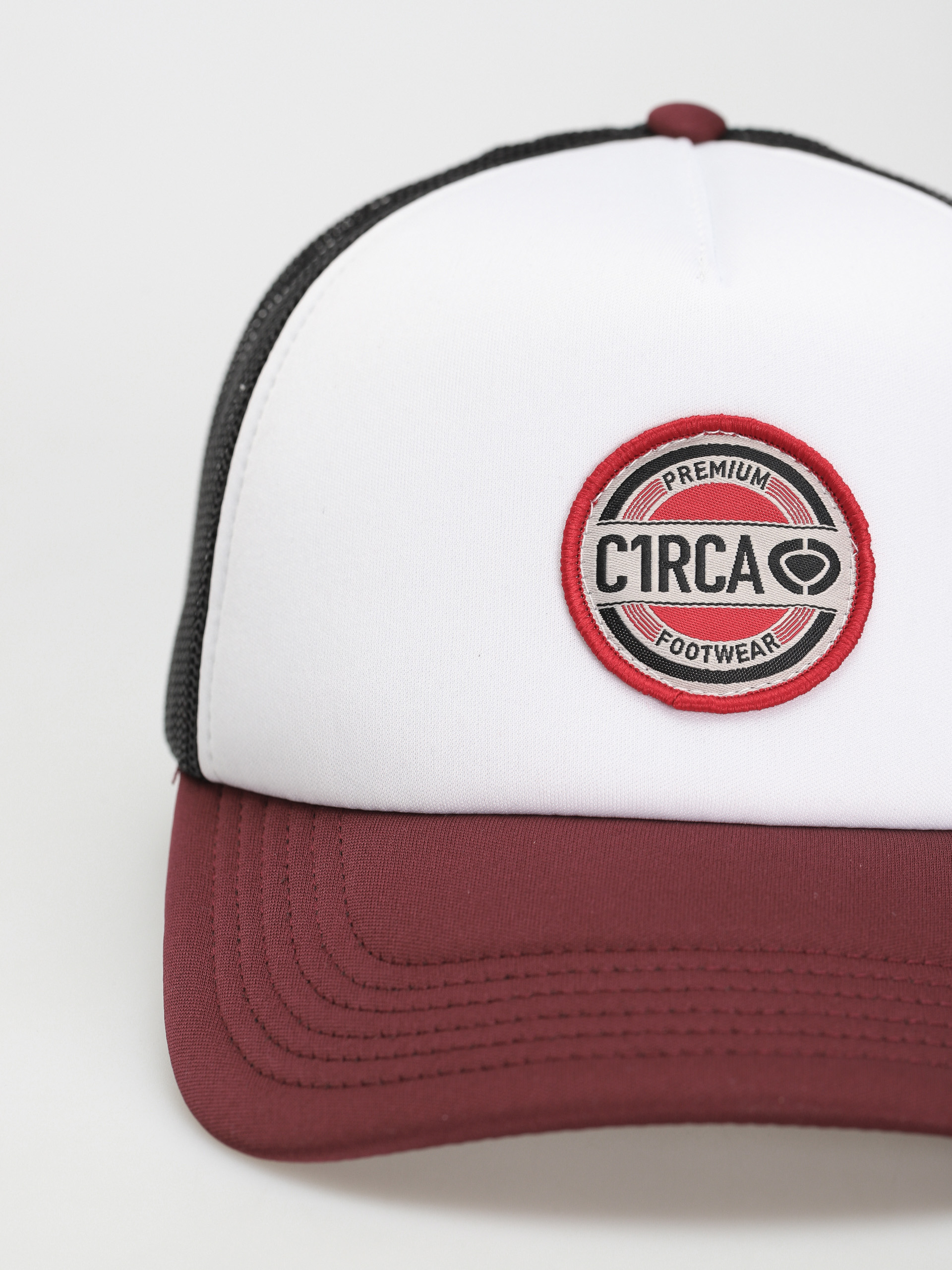 Circa Premium Trucker Baseball sapka (white/burgundy/black)