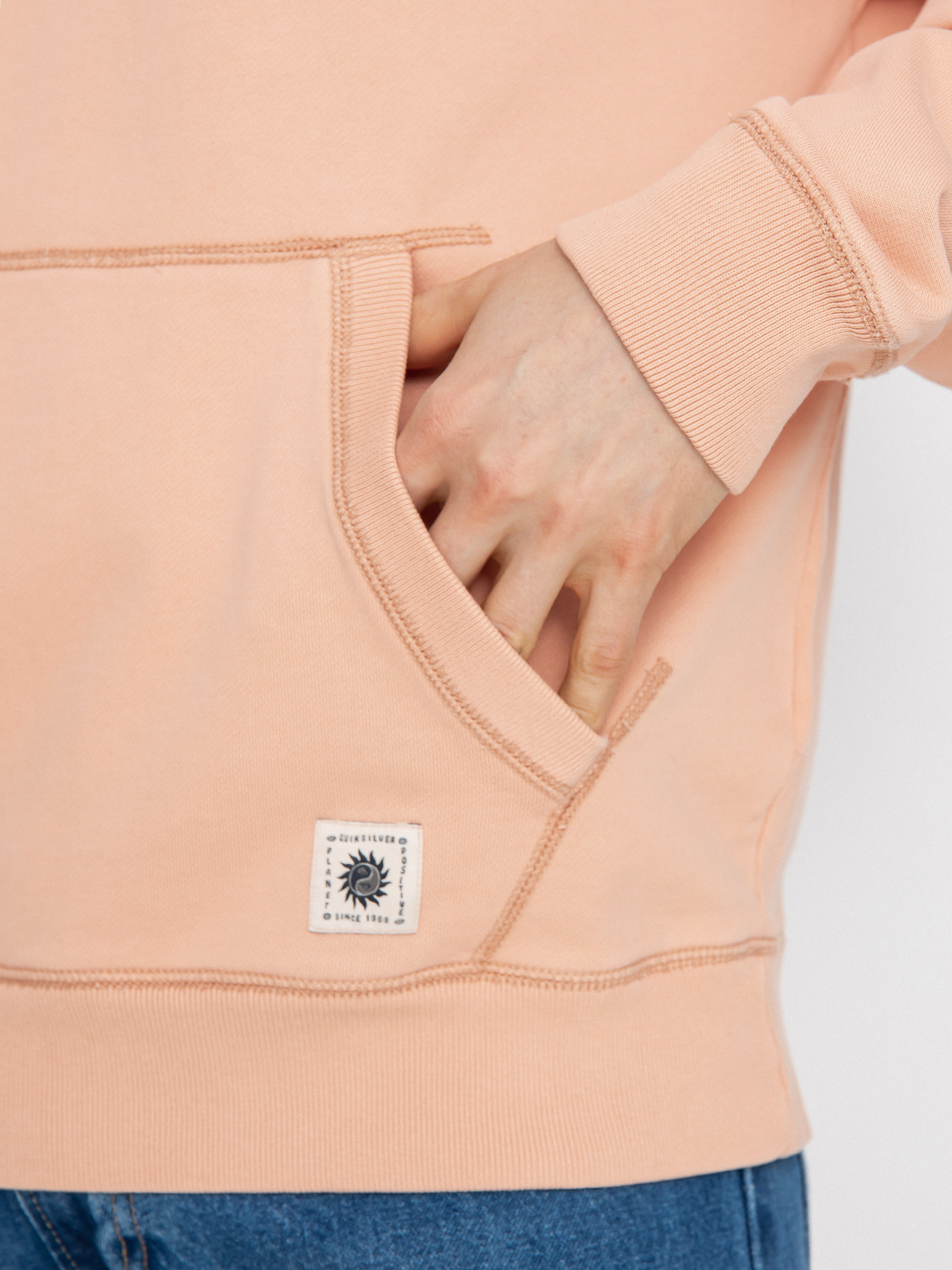 Quiksilver Trip Away HD Kapucnis pulóver (cafe creme)