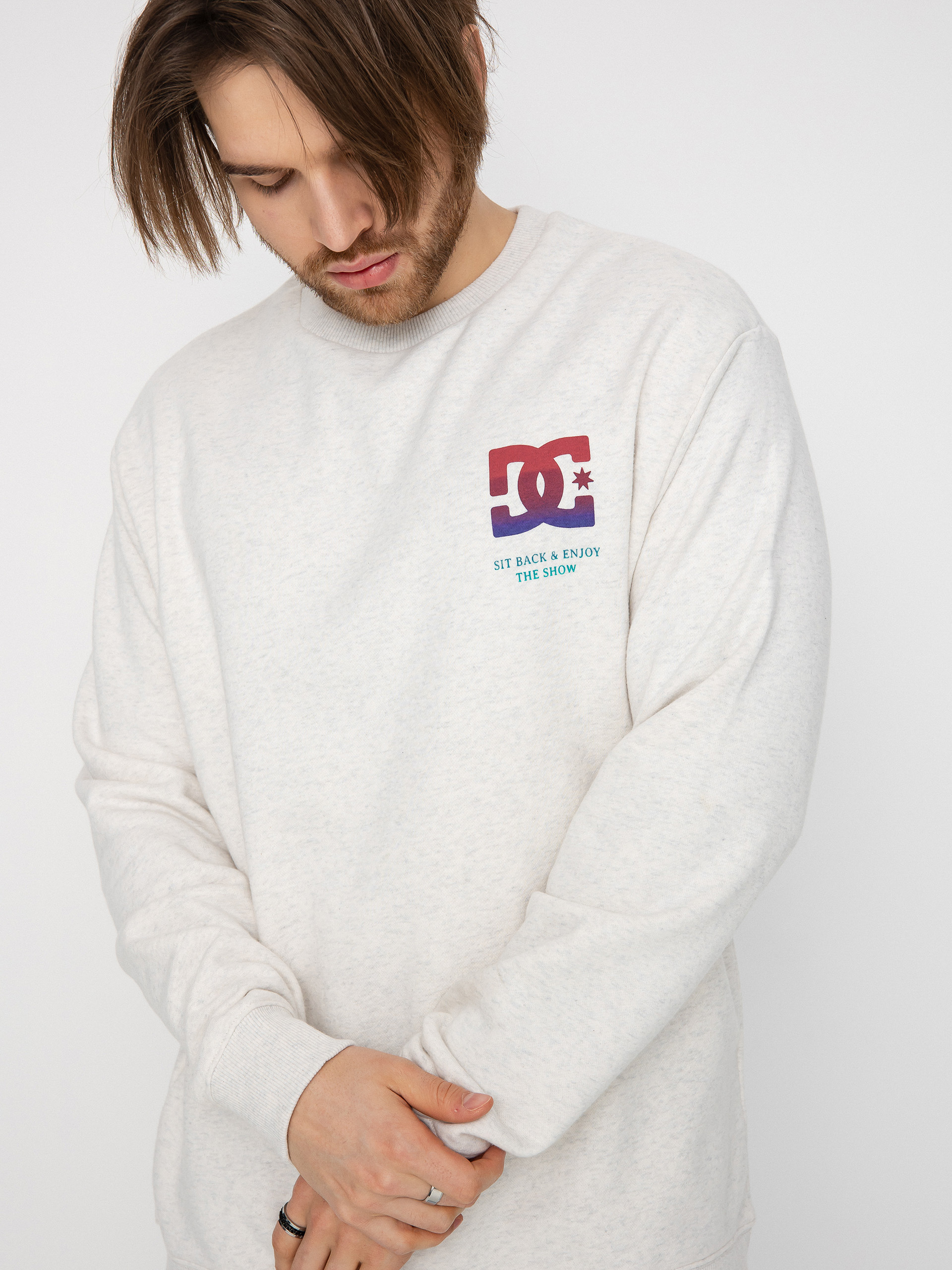 DC Kickback Pulóver (snow heather)