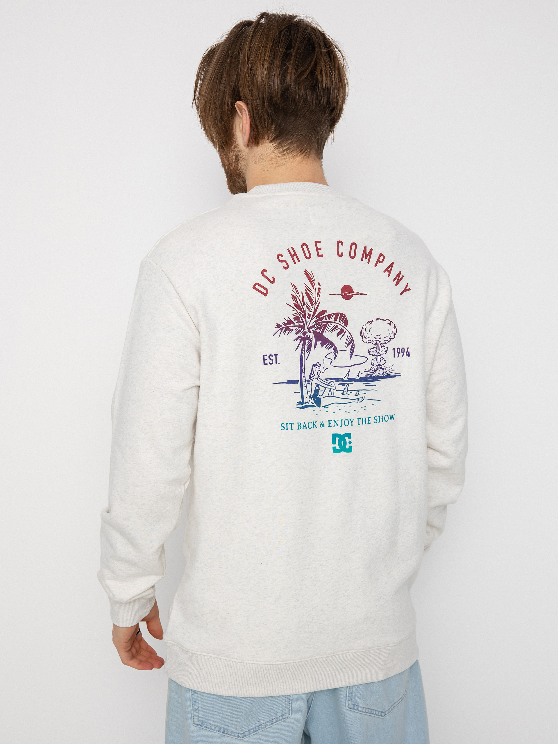 DC Kickback Pulóver (snow heather)