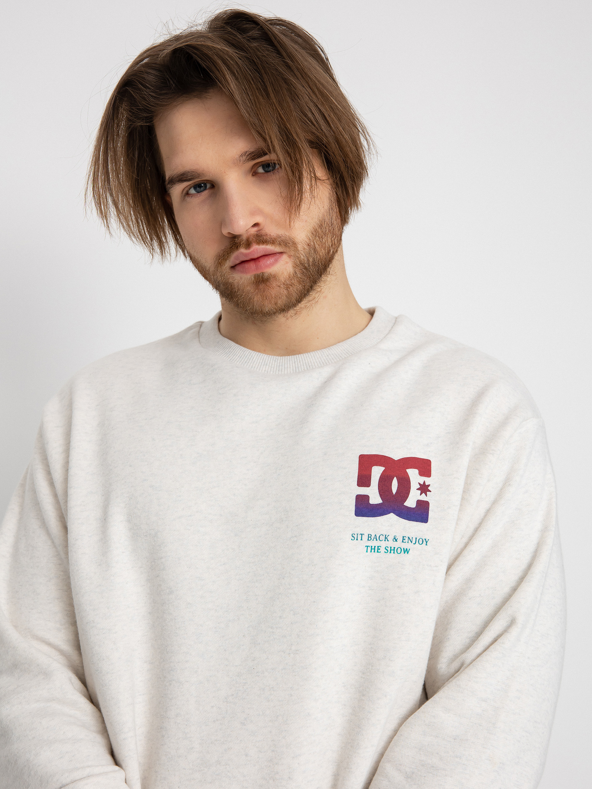 DC Kickback Pulóver (snow heather)