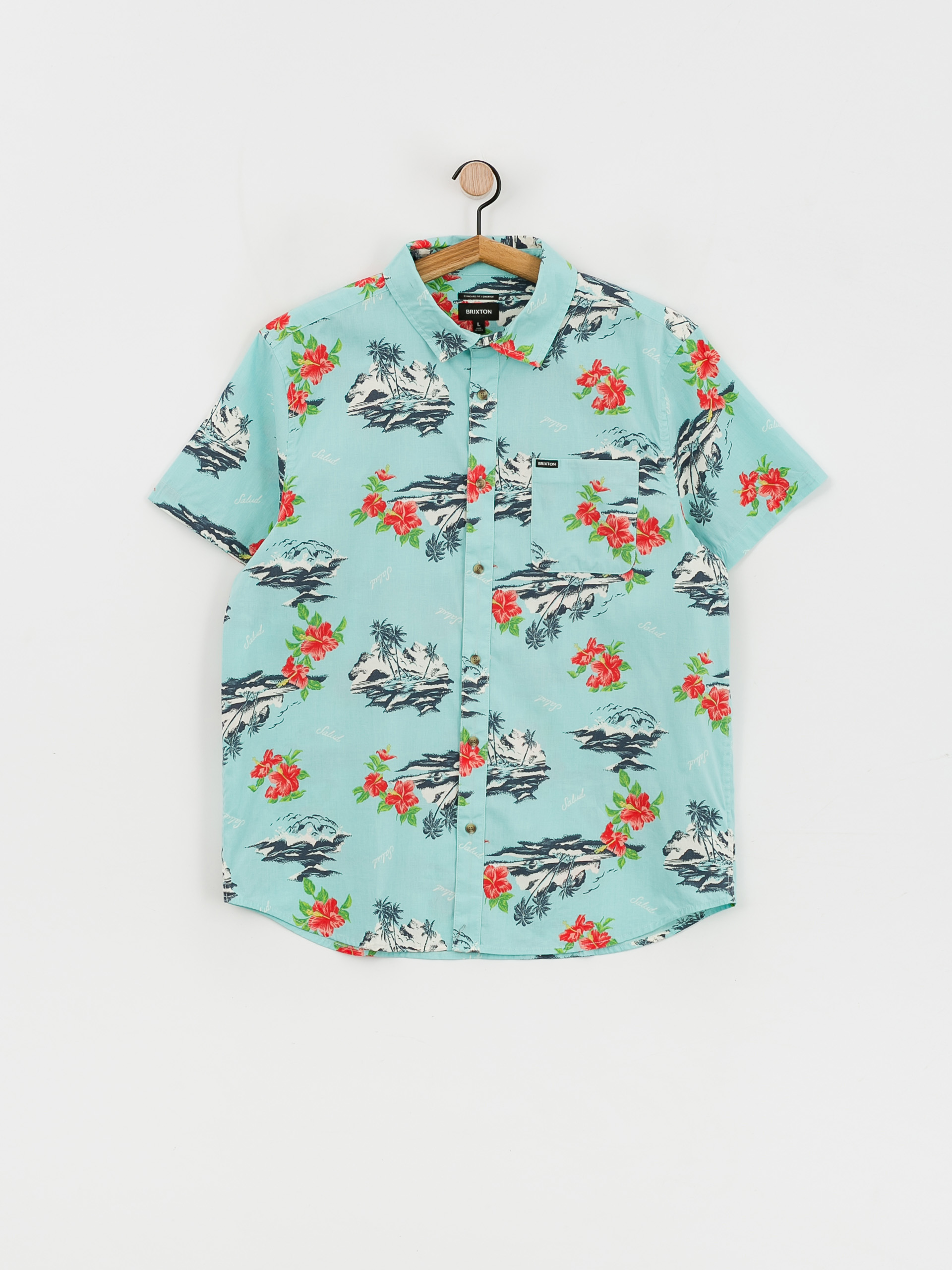 Brixton Charter Print Ing (canal blue/paradise)