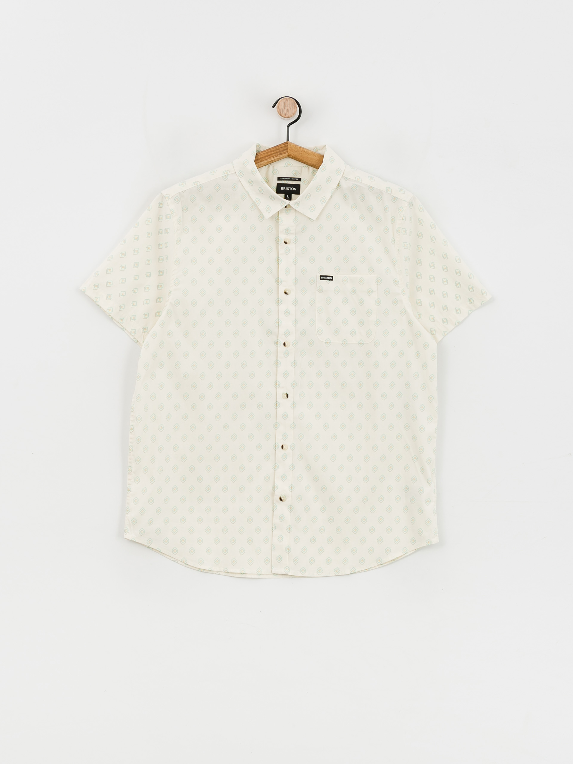 Brixton Charter Print Ing (off white/jade geo)