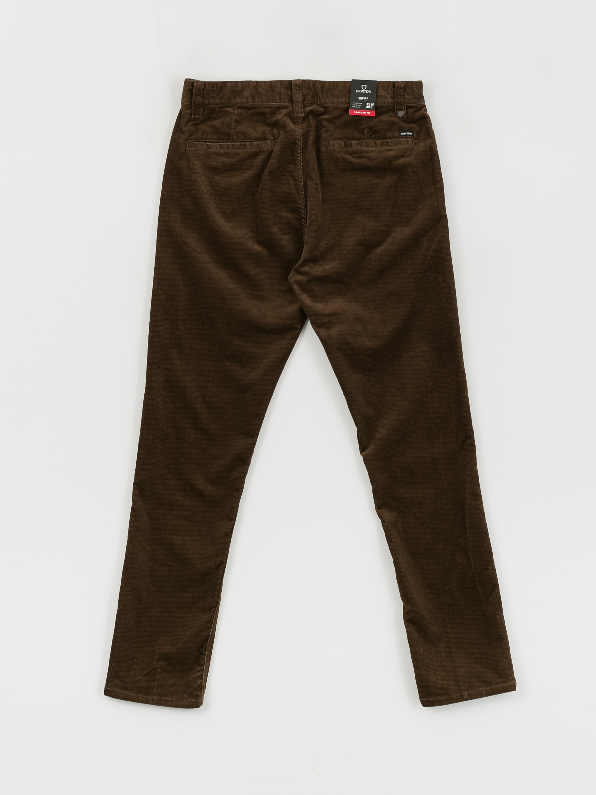 Brixton Choice Chino Regular Kisnadrág (dark earth cord)