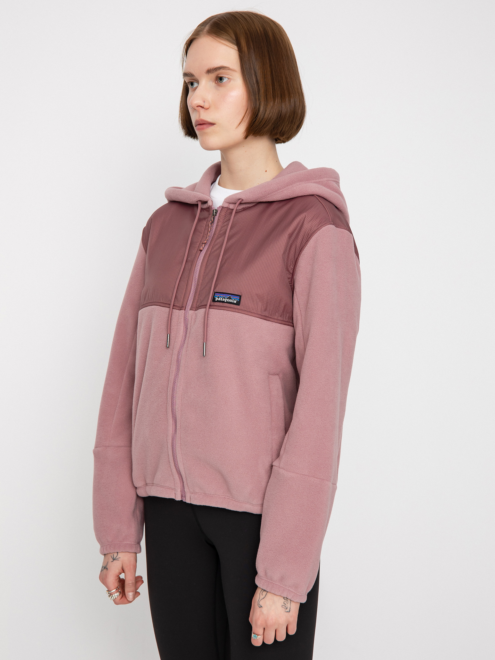 Női Patagonia Microdini Hoody Polár pulóver (evening mauve)