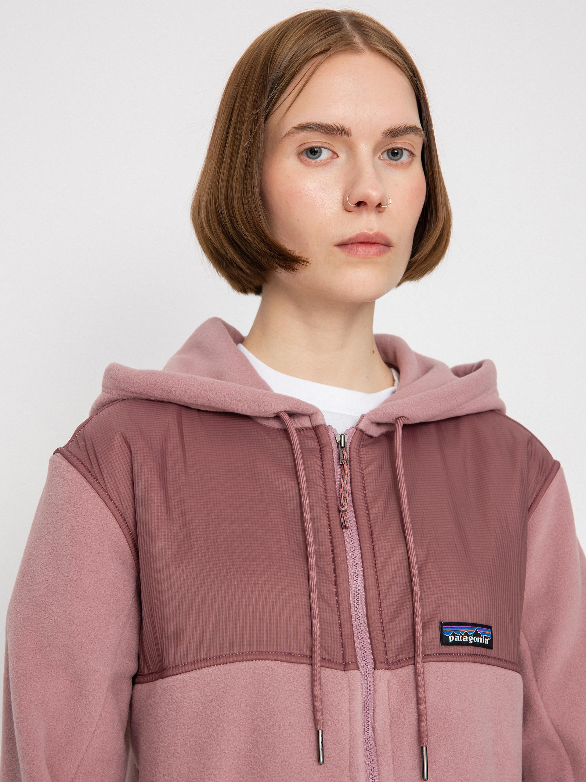 Női Patagonia Microdini Hoody Polár pulóver (evening mauve)