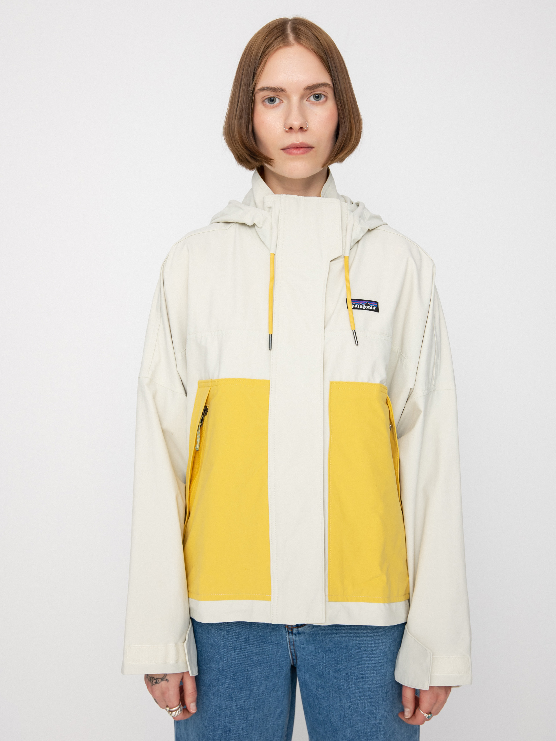 Patagonia Skysail Dzseki Wmn (dyno white w/surfboard yellow)