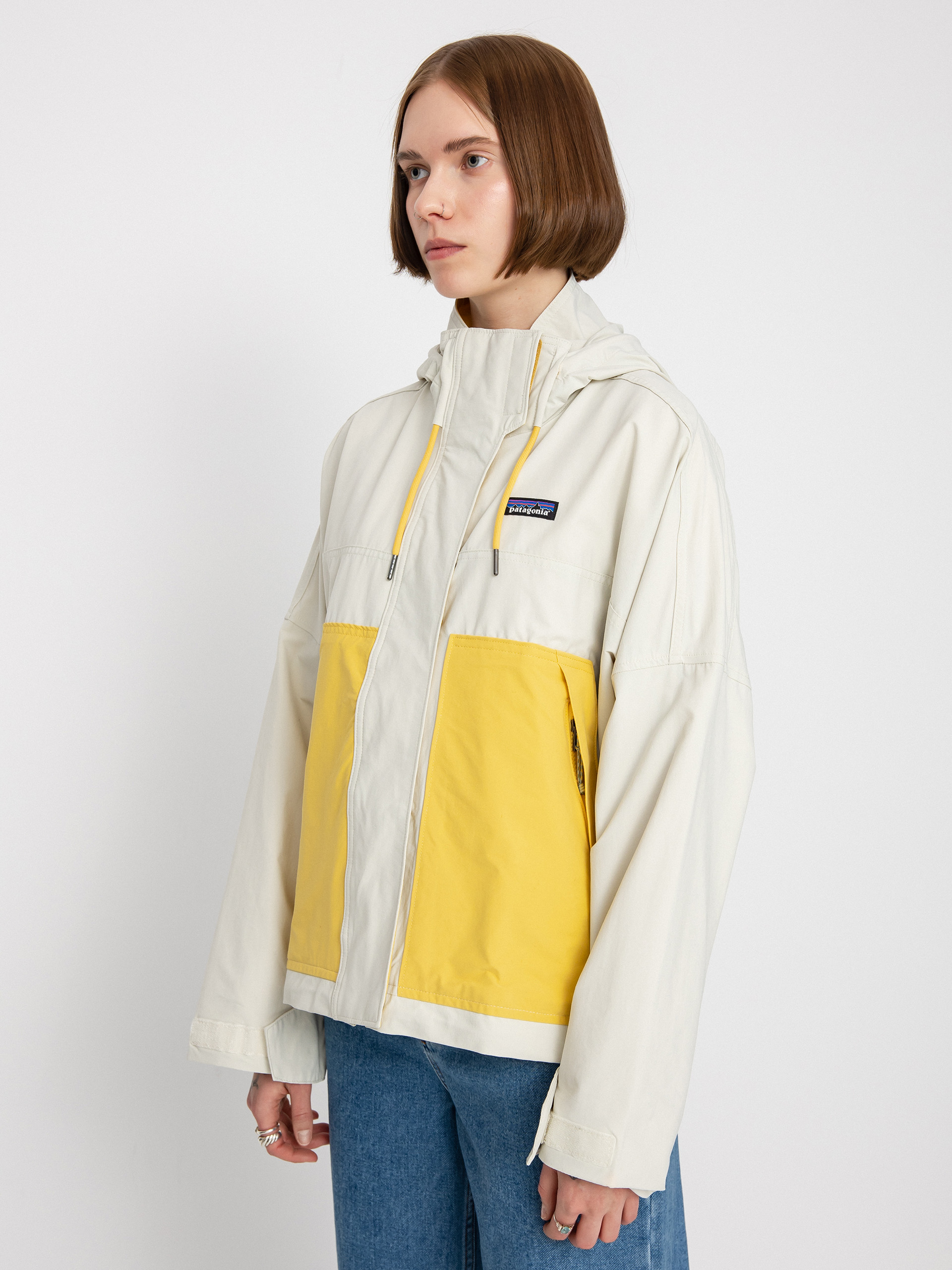 Patagonia Skysail Dzseki Wmn (dyno white w/surfboard yellow)