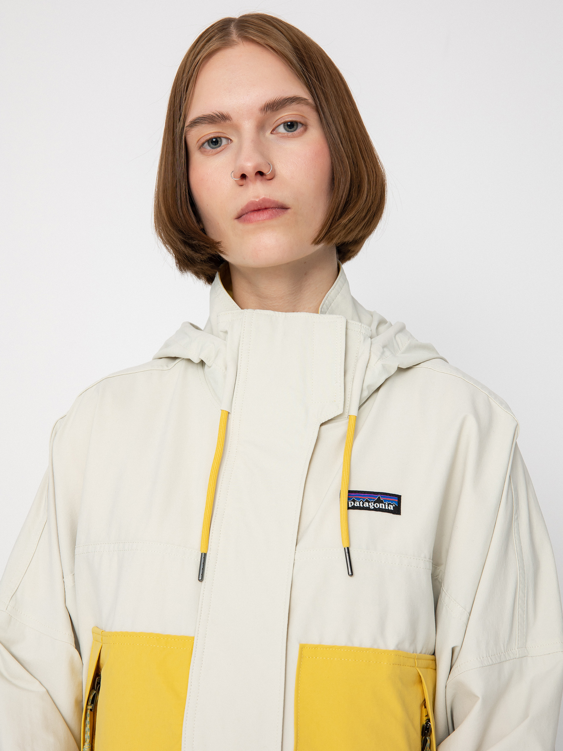 Patagonia Skysail Dzseki Wmn (dyno white w/surfboard yellow)