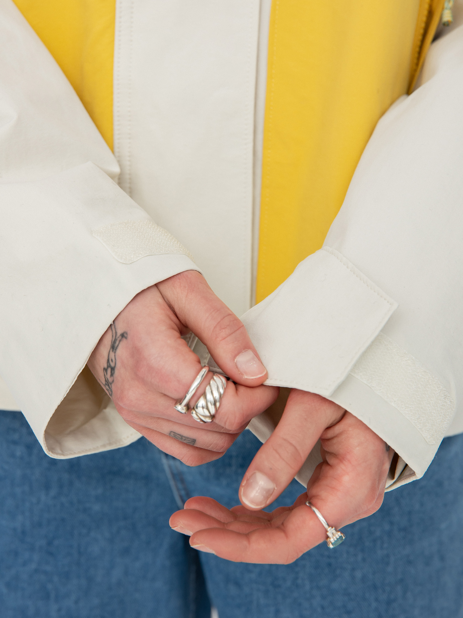 Patagonia Skysail Dzseki Wmn (dyno white w/surfboard yellow)