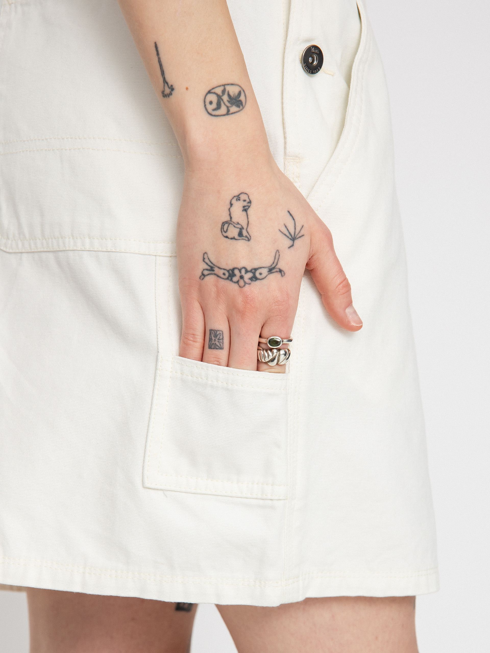 Vans Ground Work Skirtall Ruha Wmn (marshmallow)