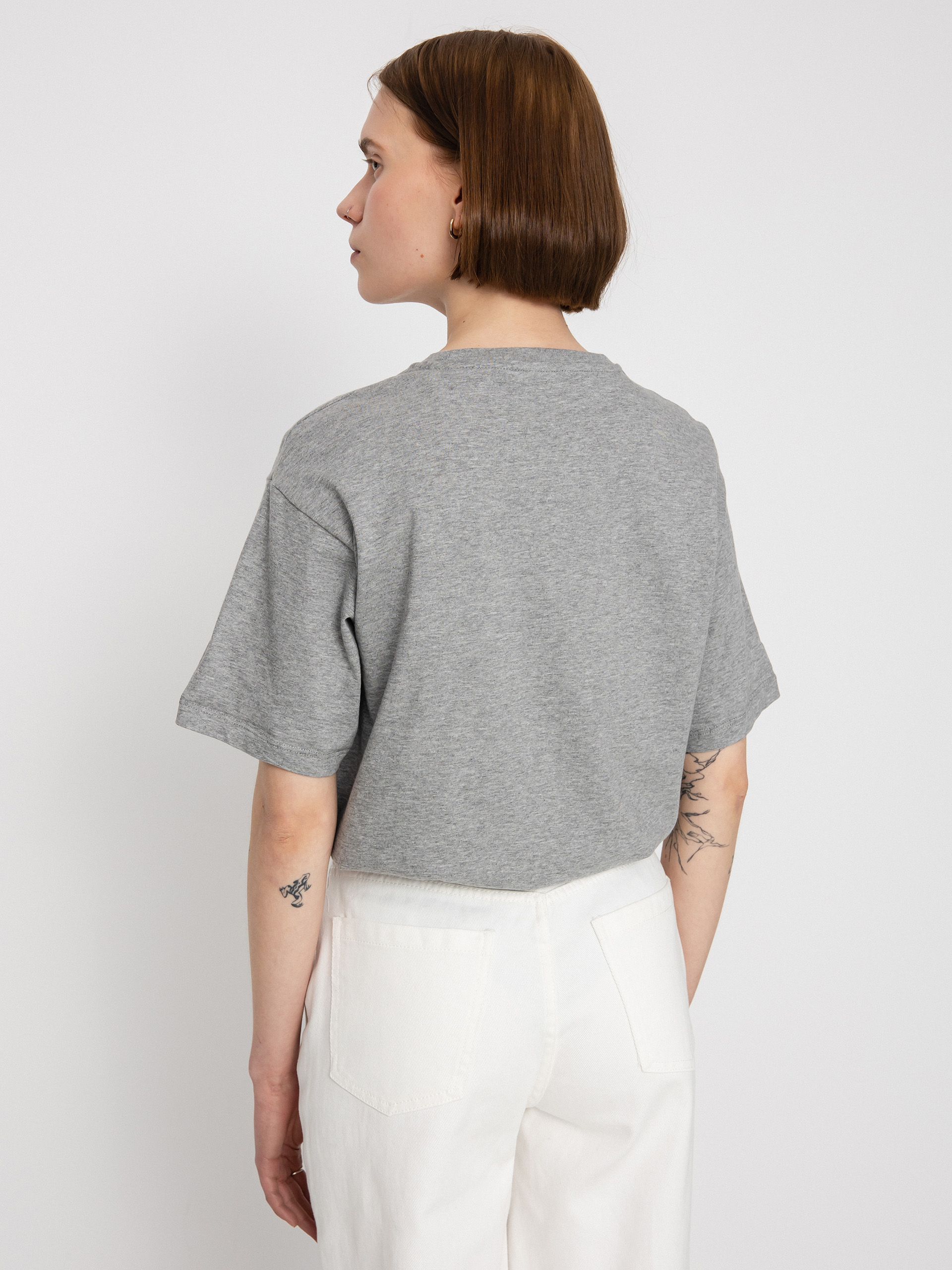 Carhartt WIP Chase póló Wmn (grey heather/gold)