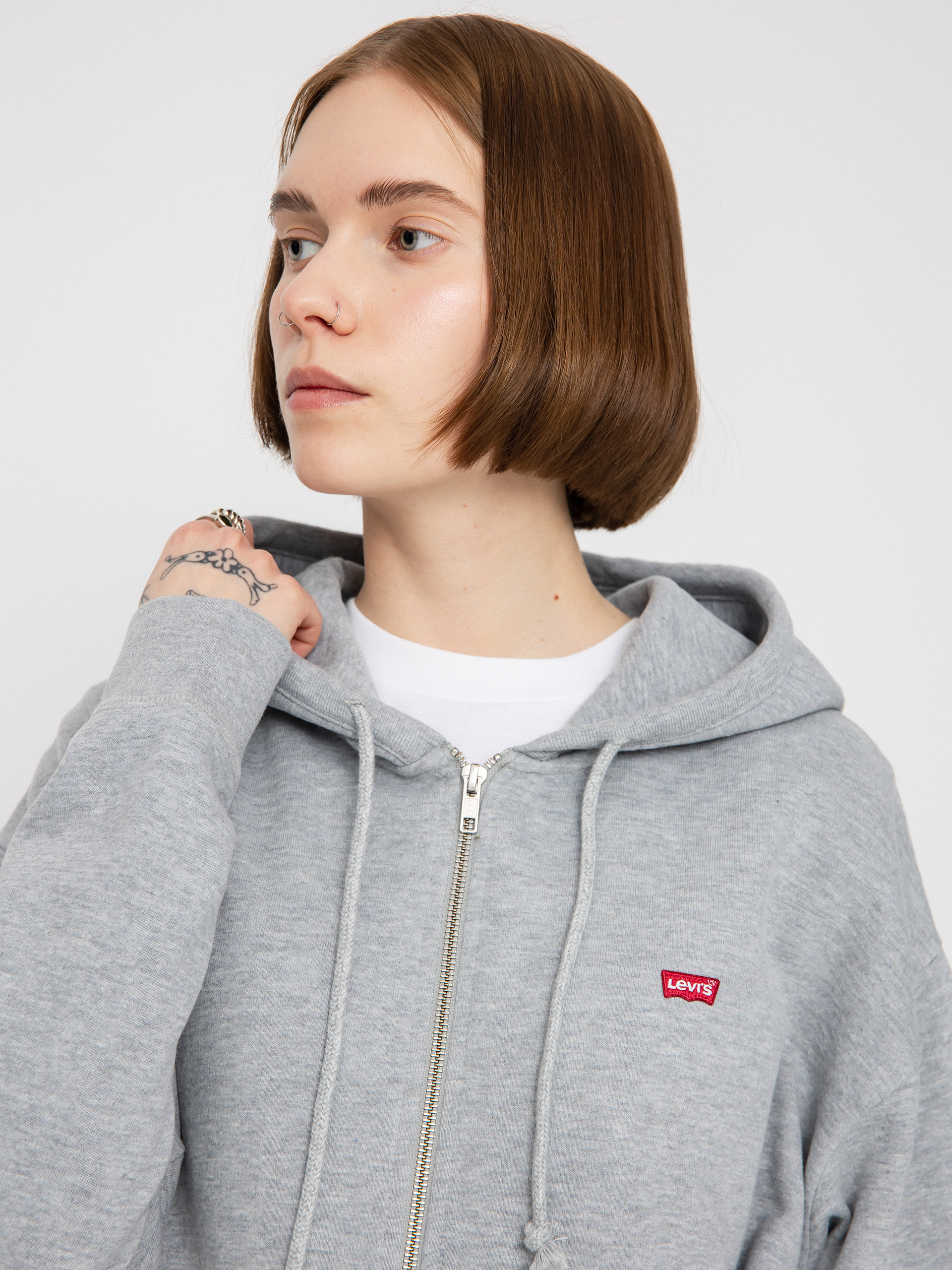 Levi's® Standard ZHD Kapucnis pulóver (heather grey)