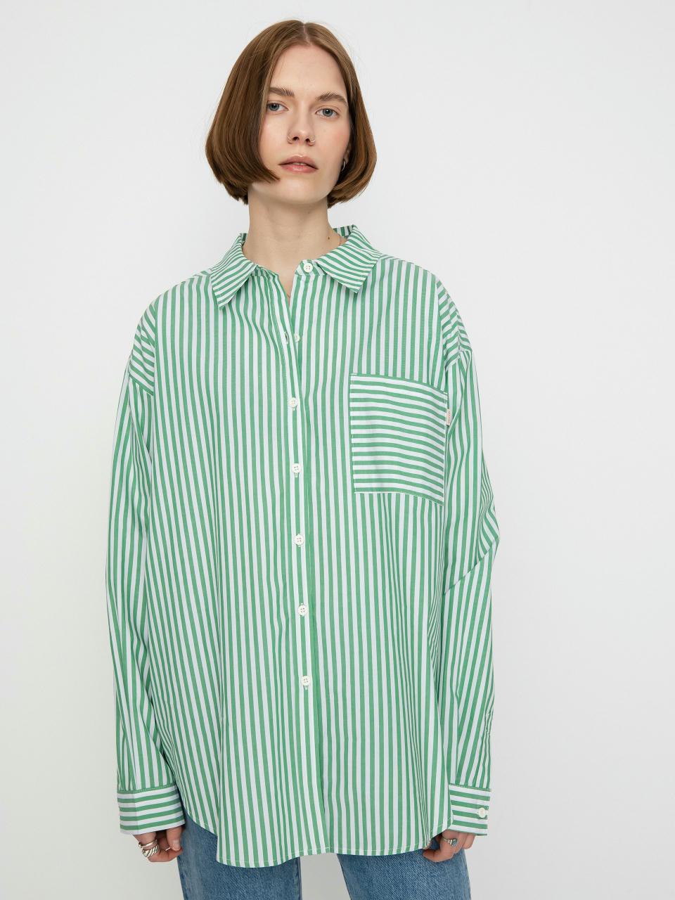 Brixton Sidney Oversized Ls Ing Wmn (leprechaun)