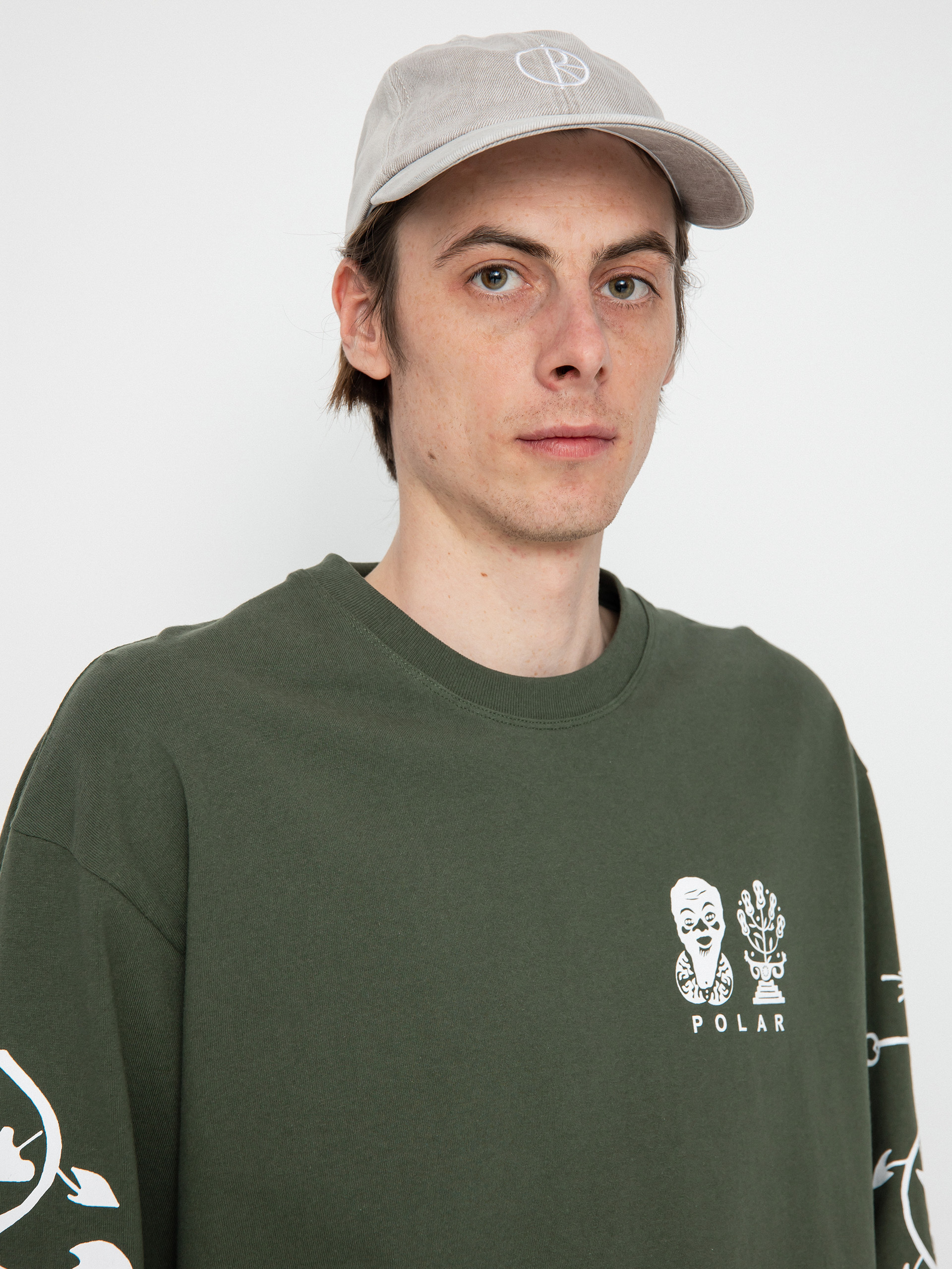 Polar Skate Spiral Hosszú ujjú felső (dark olive)