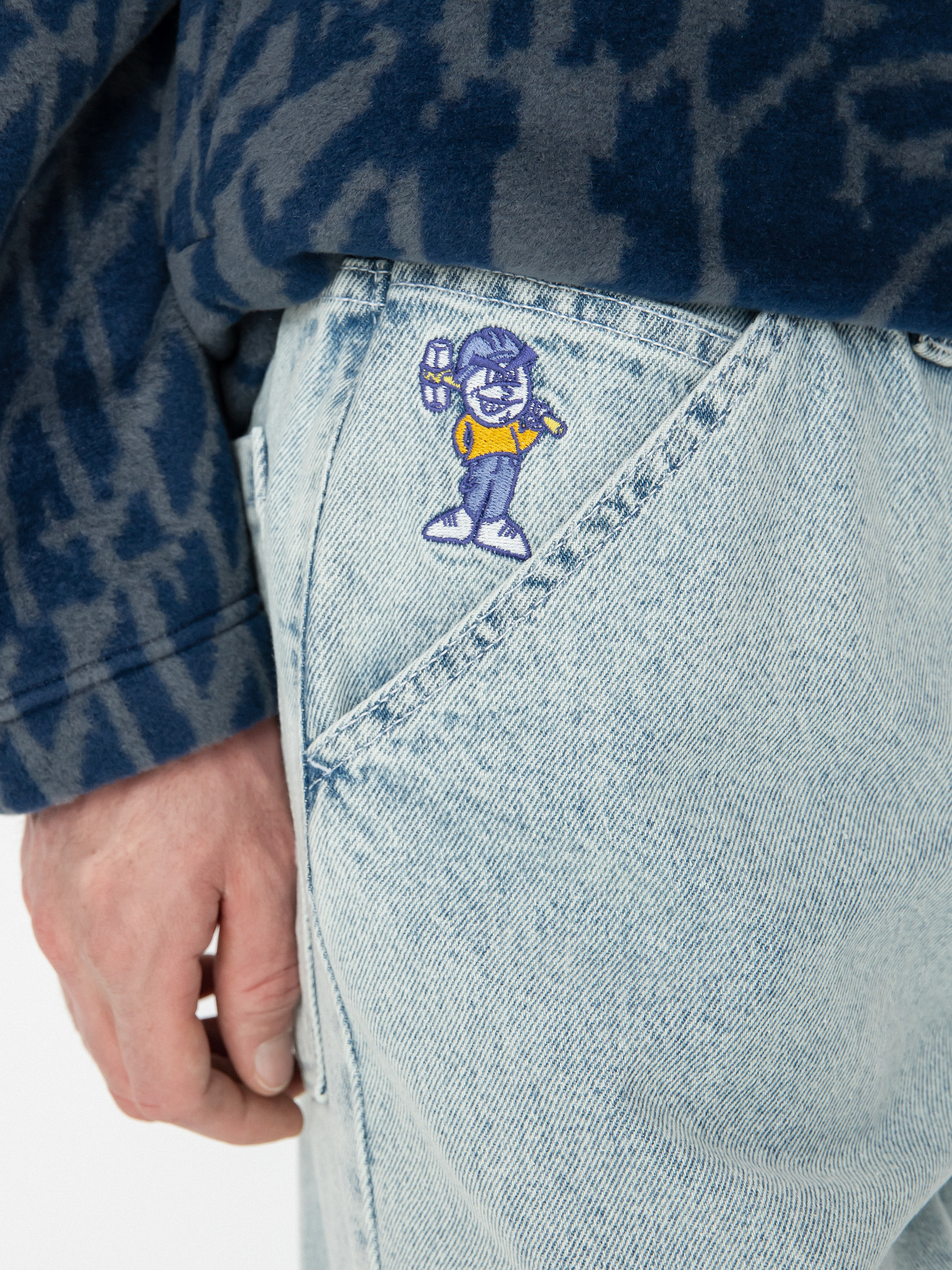 Polar Skate 93 Workpants Kisnadrág (ice blue)