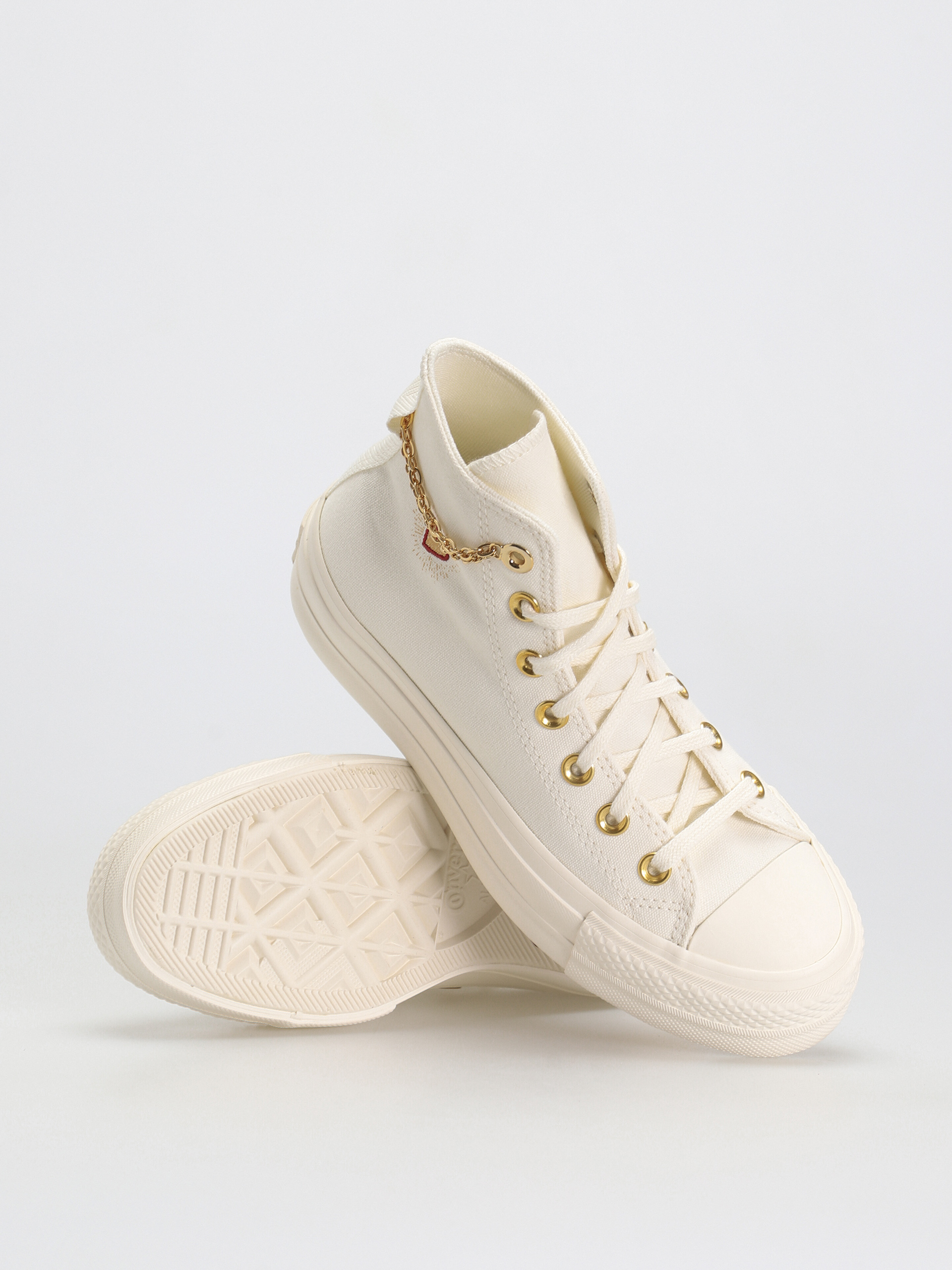 Converse Chuck Taylor All Star Lift Hi Tornacipők Wmn (egret/thriftyshop yellow)