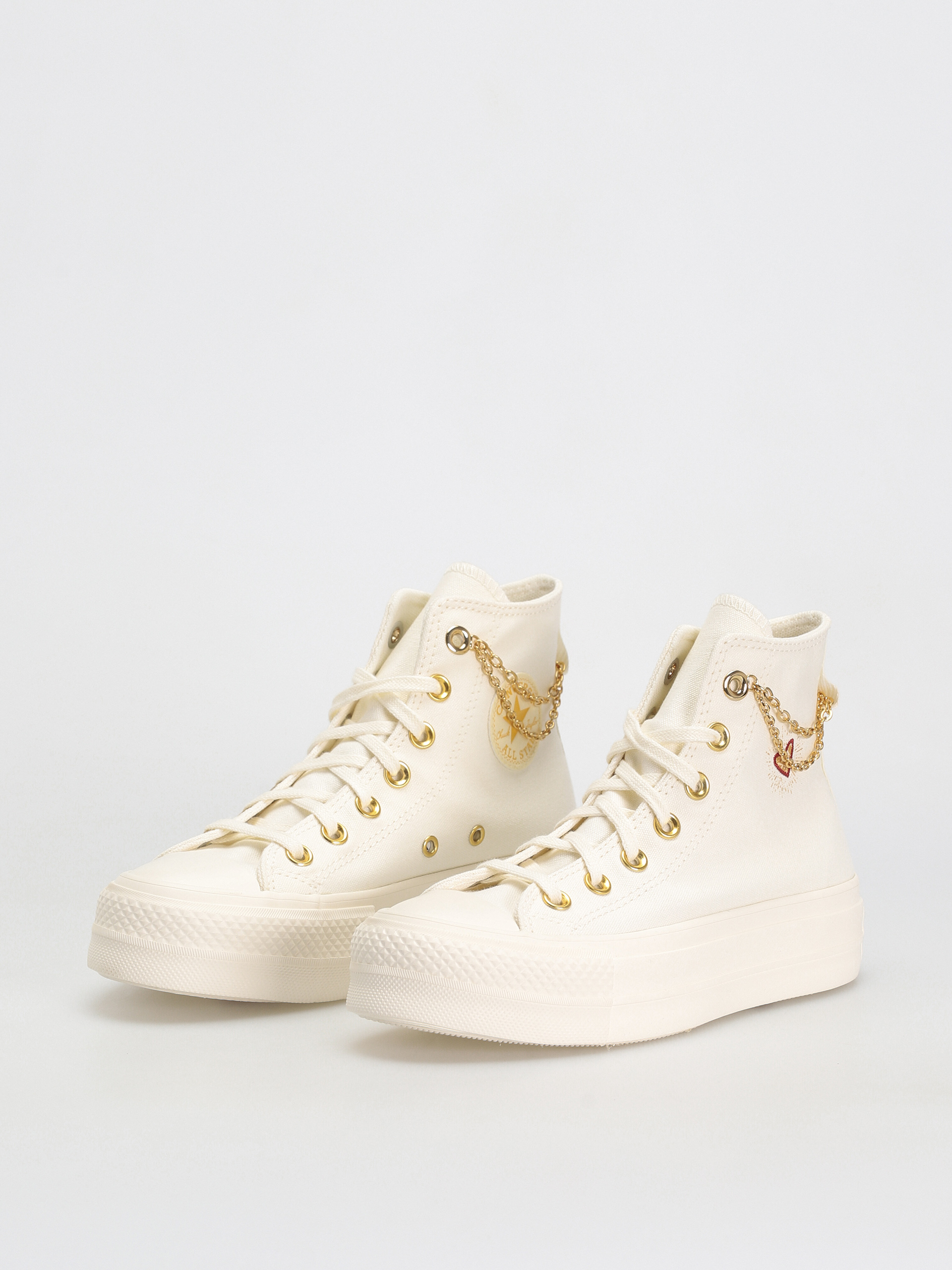 Converse Chuck Taylor All Star Lift Hi Tornacipők Wmn (egret/thriftyshop yellow)