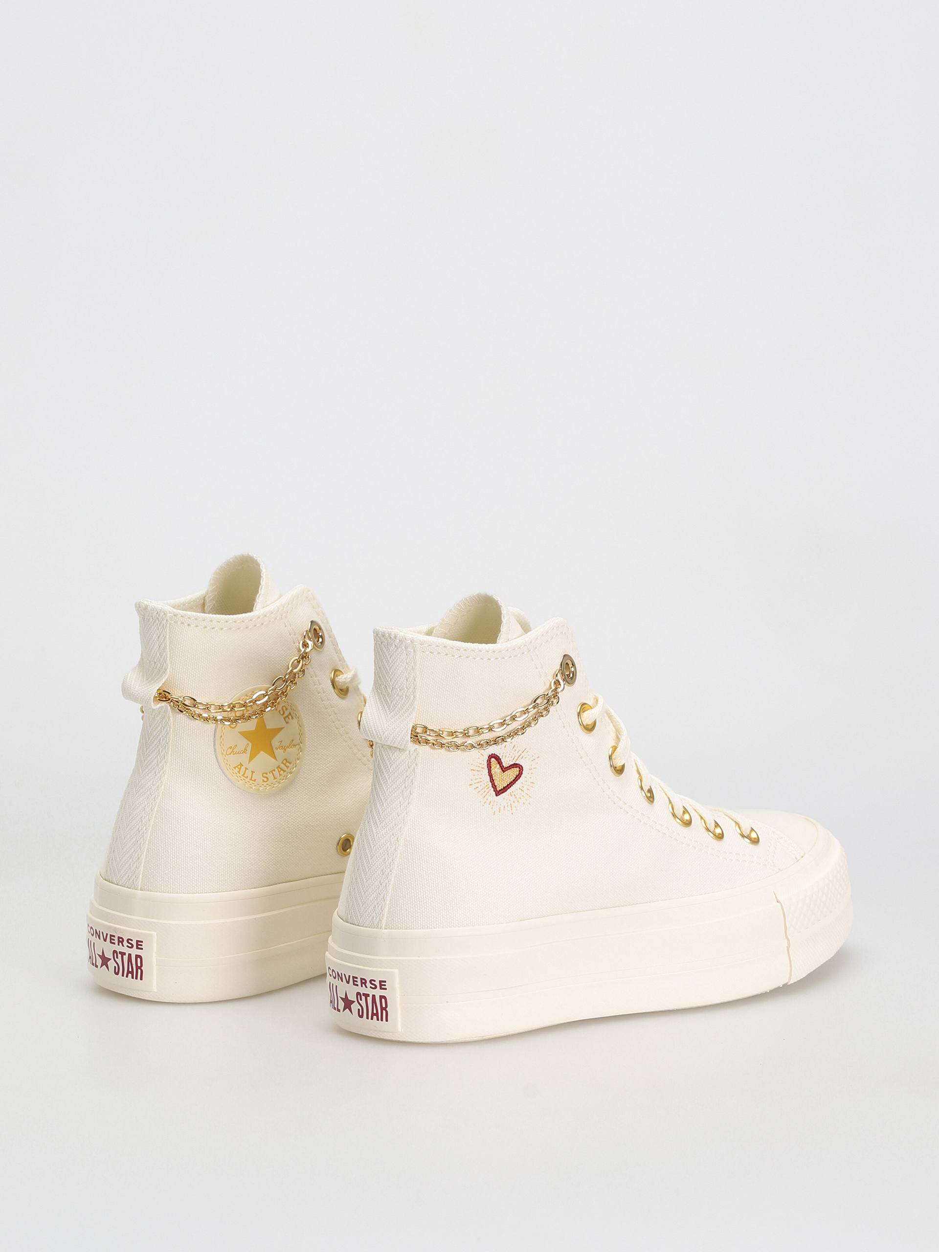 Converse Chuck Taylor All Star Lift Hi Tornacipők Wmn (egret/thriftyshop yellow)