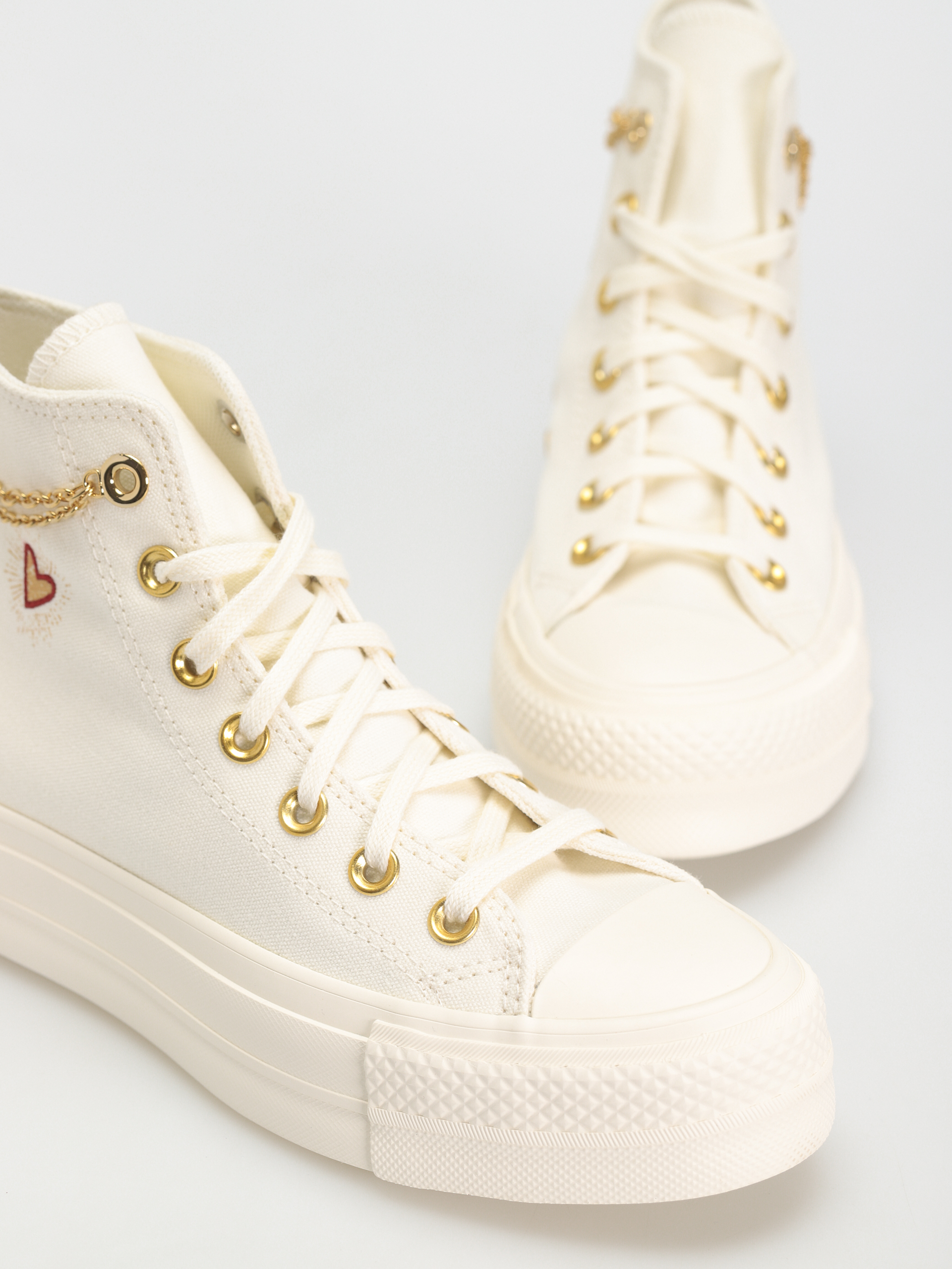 Converse Chuck Taylor All Star Lift Hi Tornacipők Wmn (egret/thriftyshop yellow)