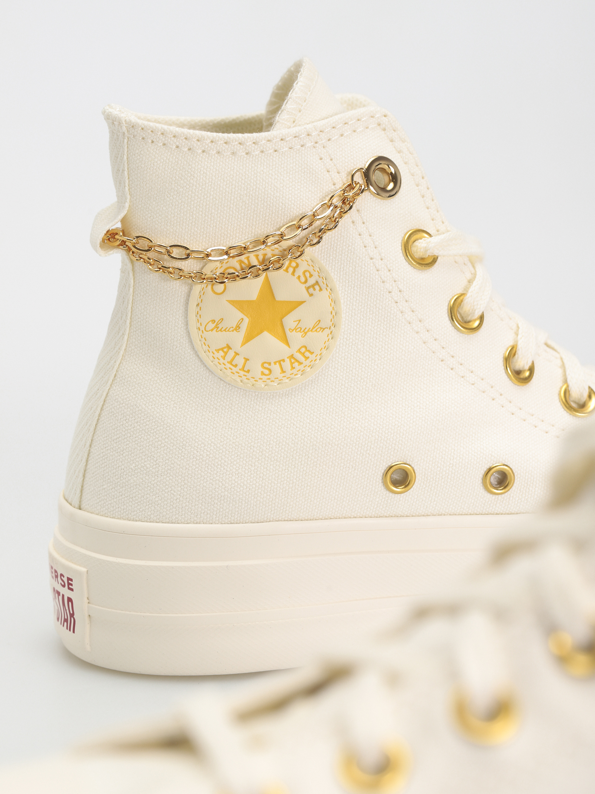 Converse Chuck Taylor All Star Lift Hi Tornacipők Wmn (egret/thriftyshop yellow)