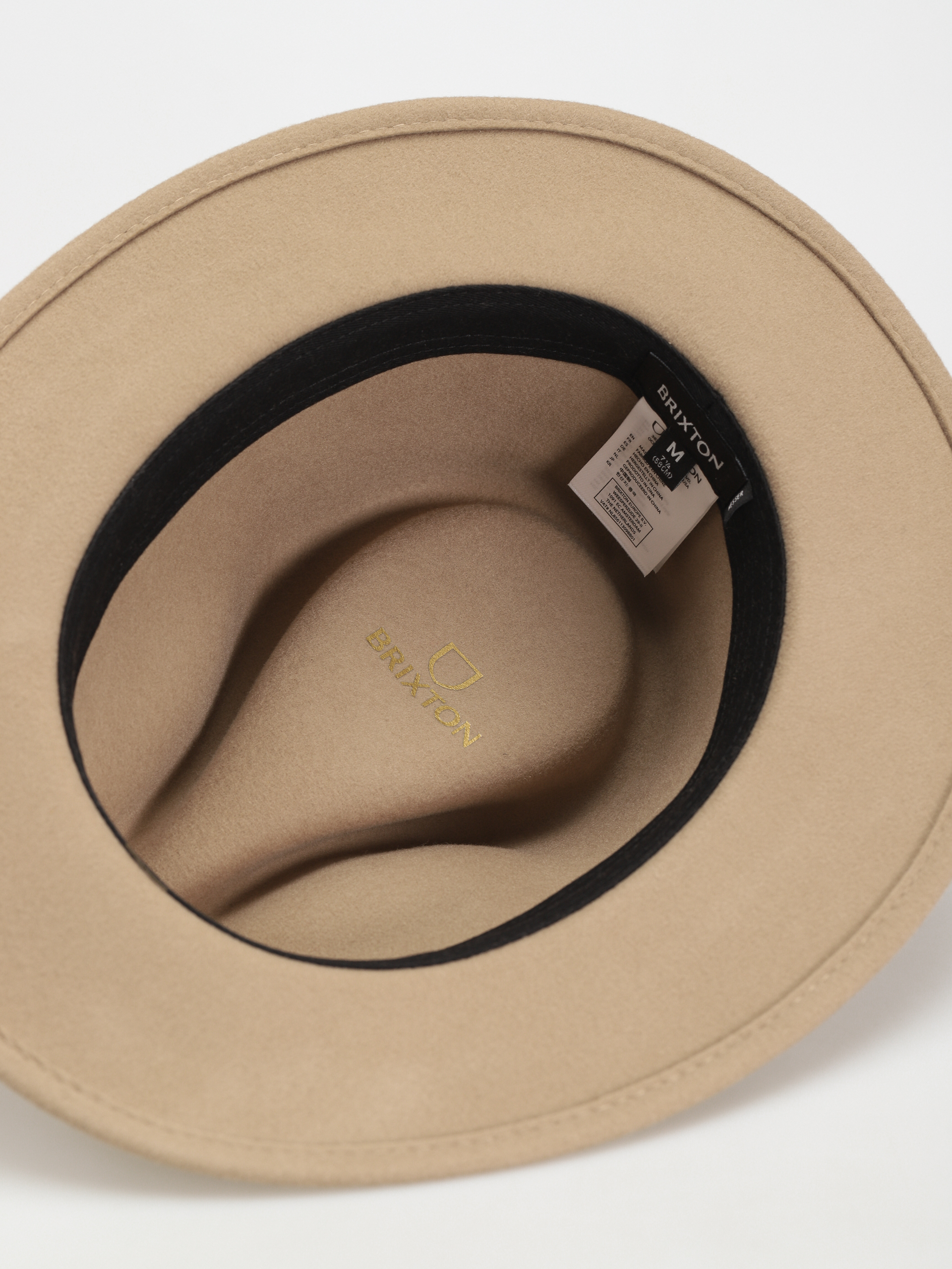 Brixton Messer Packable Fedora Kalap (sand)