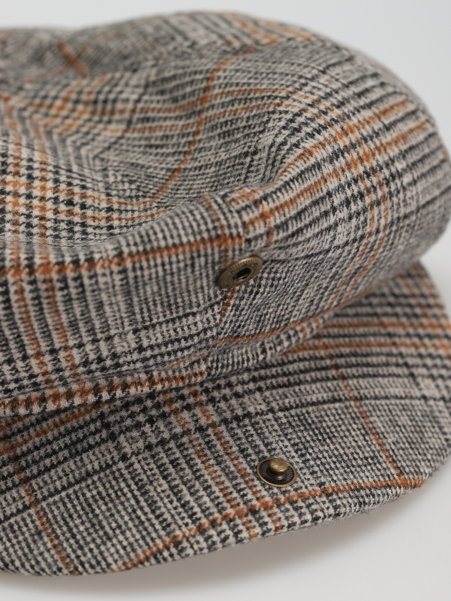 Brixton Brood Snap Cap Flat cap (off white/black/paradise orang)