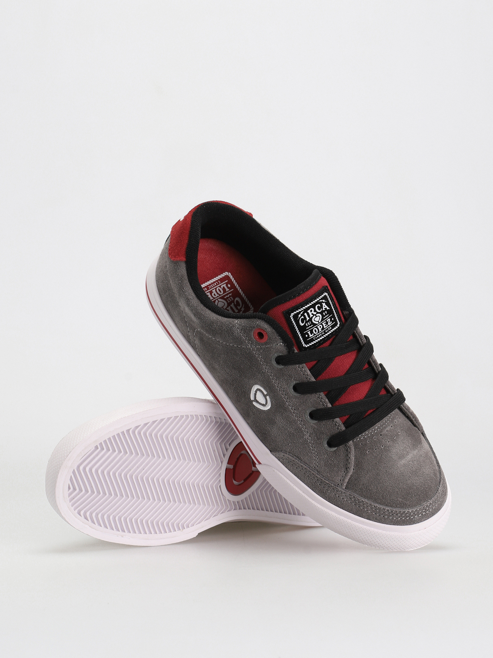 Circa Al 50 Slim Cipők (charcoal grey/pompeian red/white)