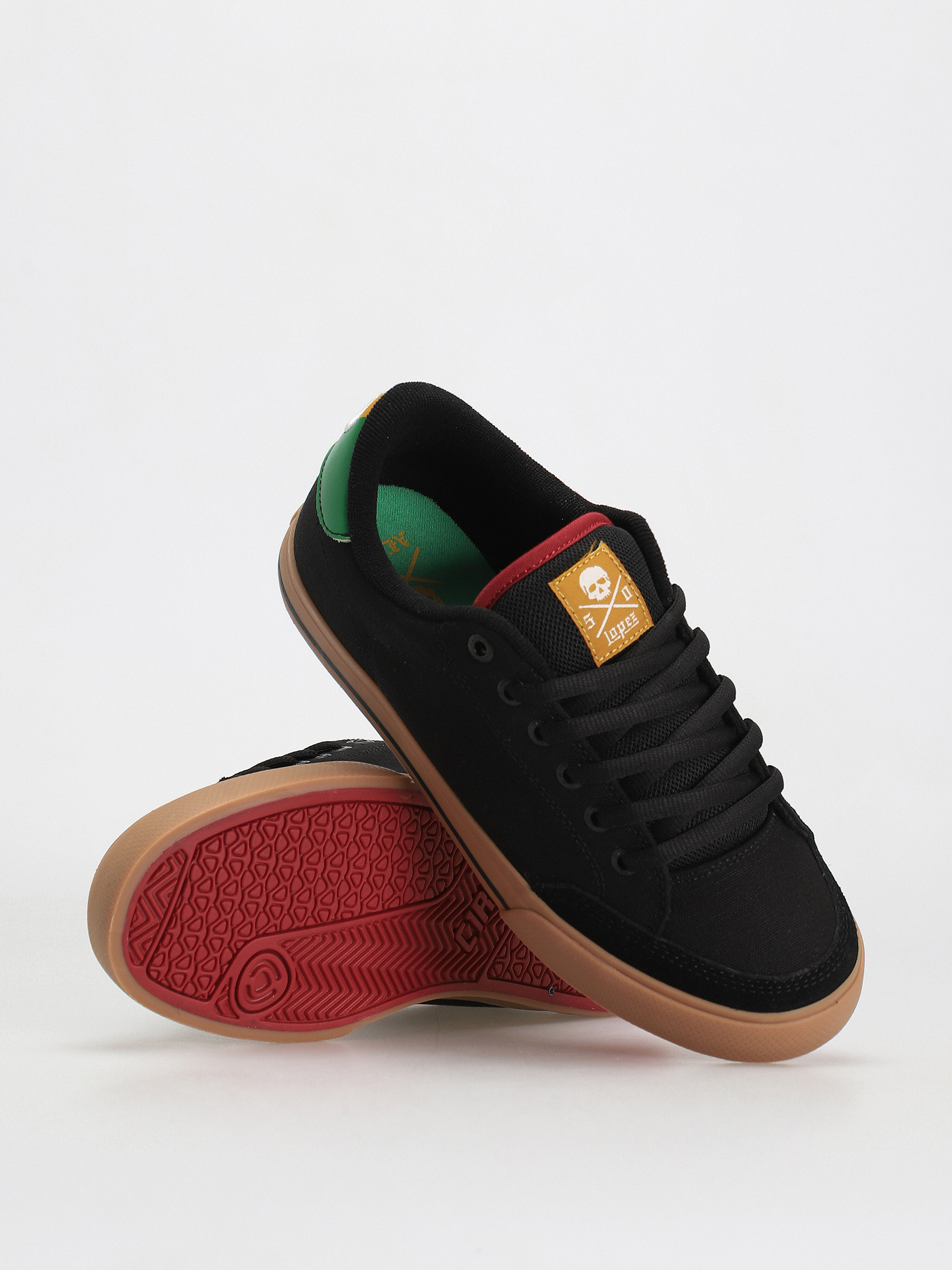 Circa Al 50 Cipők (black/rasta/gum)
